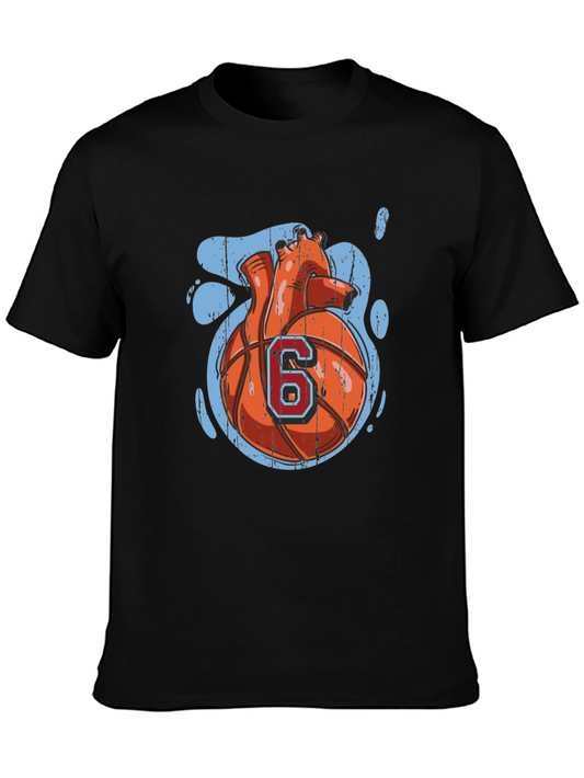 Basketball Heart Graphic Tee