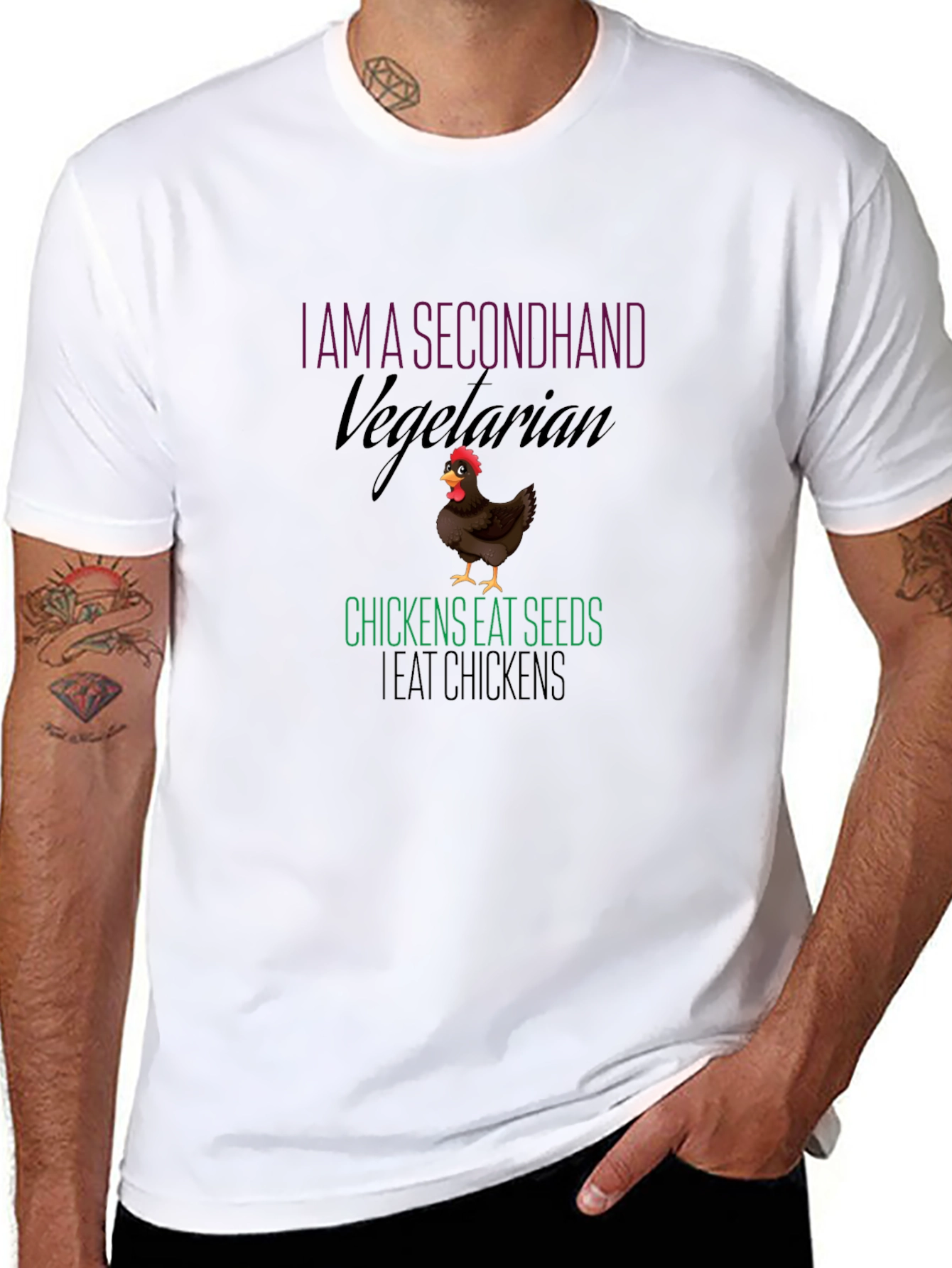 Secondhand Vegetarian Chicken Graphic Tee