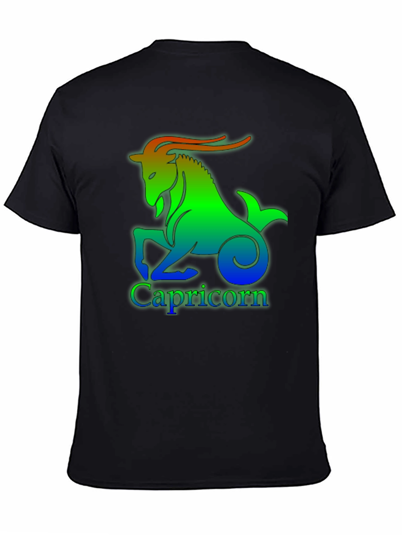Capricorn Zodiac Sign T-Shirt - Black