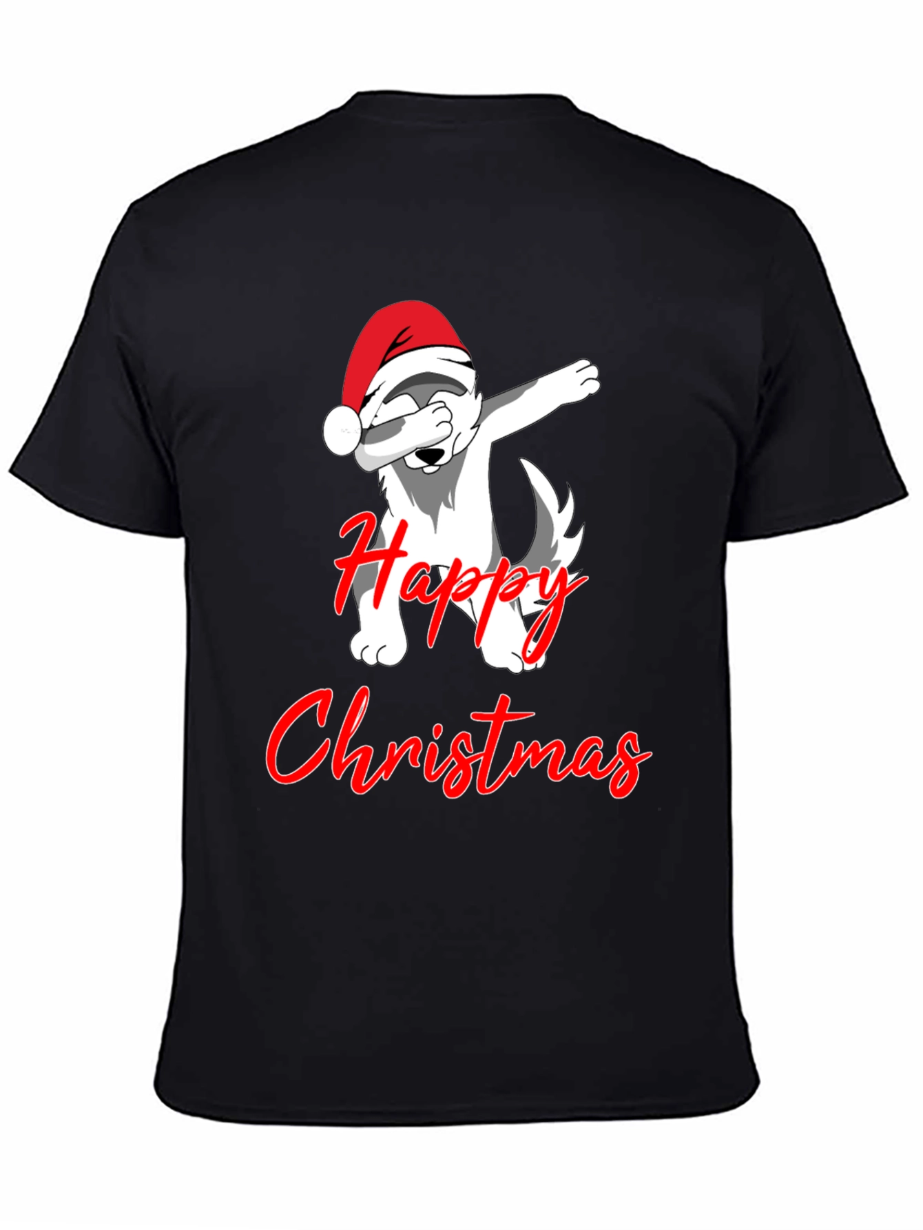 Christmas Dog Dabbing T-Shirt