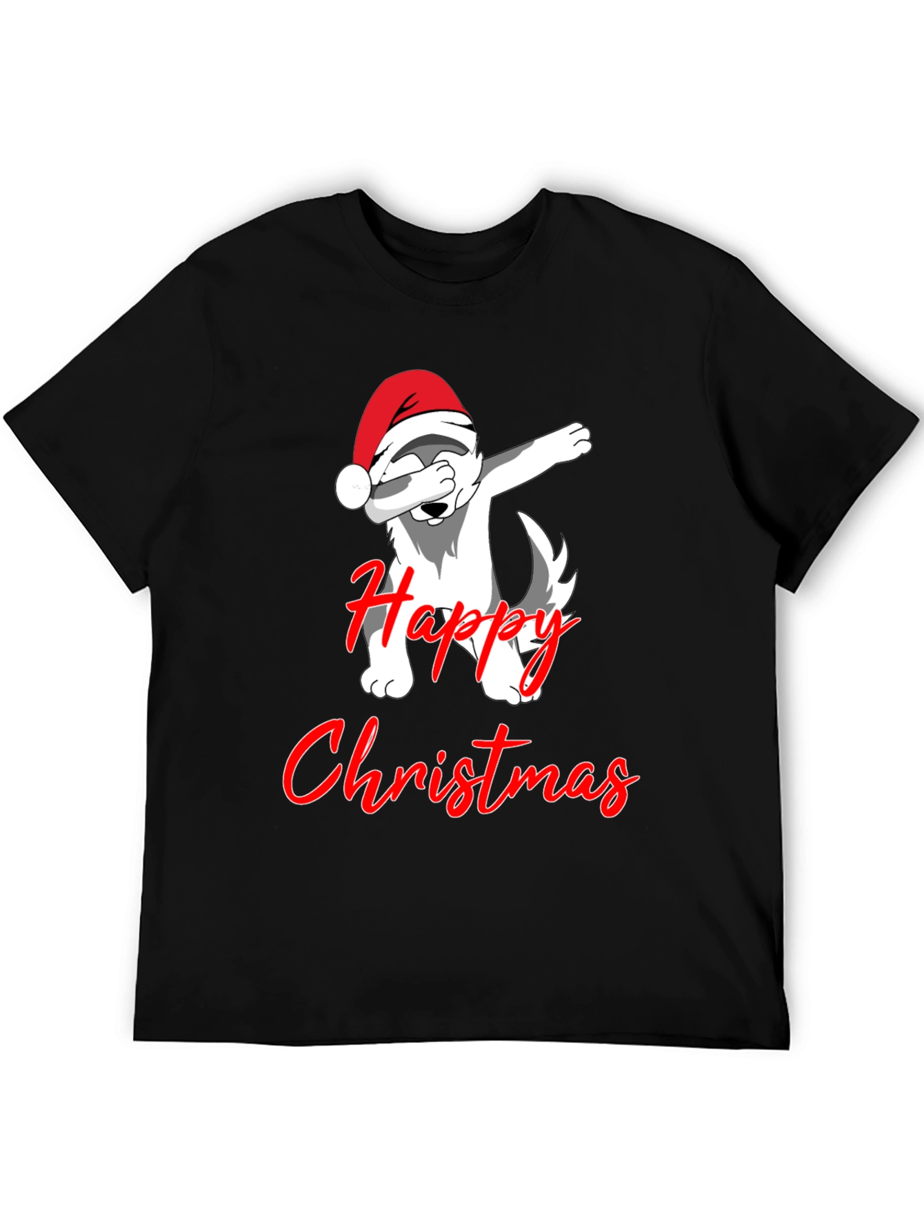 Christmas Dog Dabbing T-Shirt