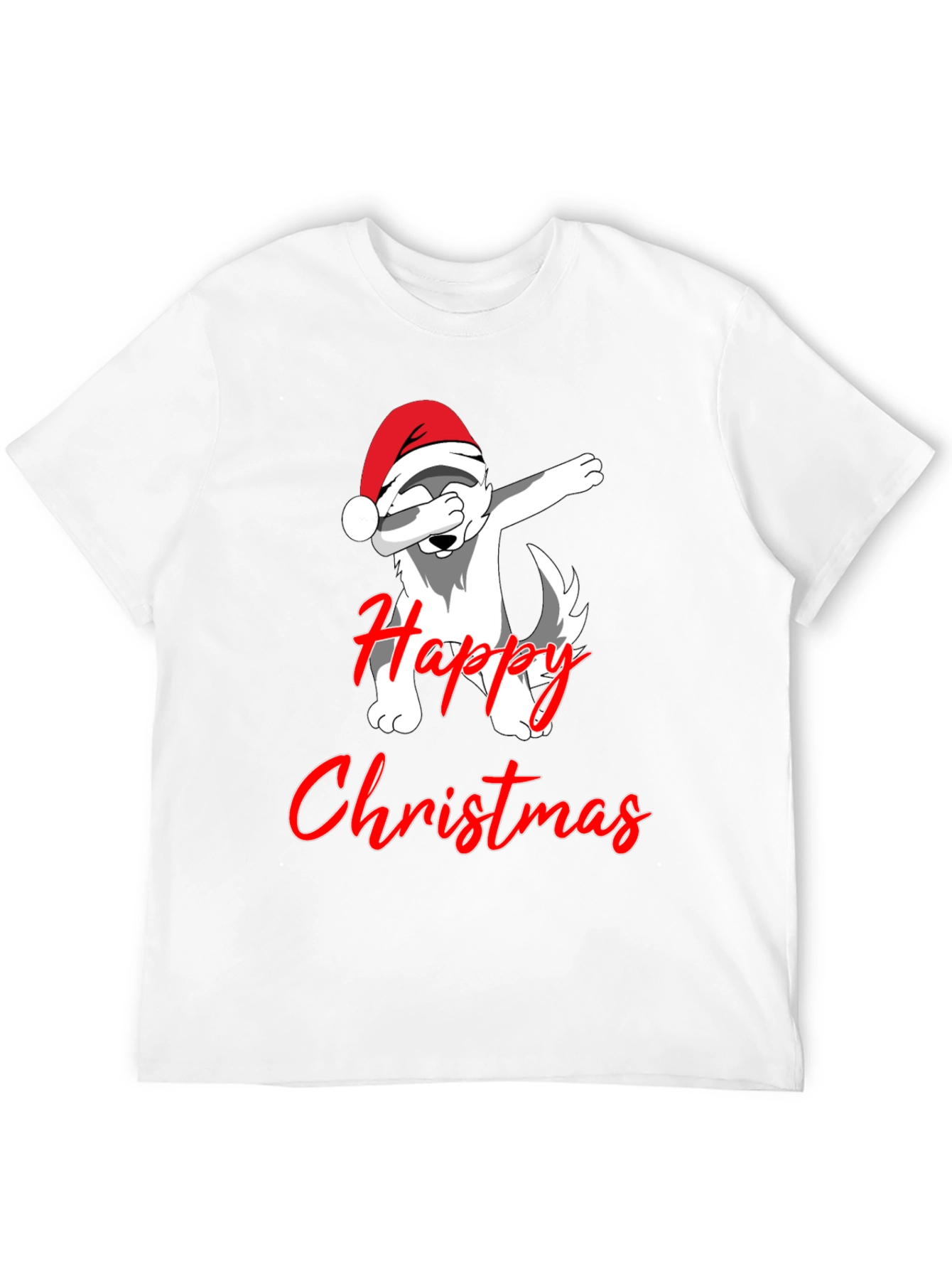 Christmas Dog Dabbing T-Shirt