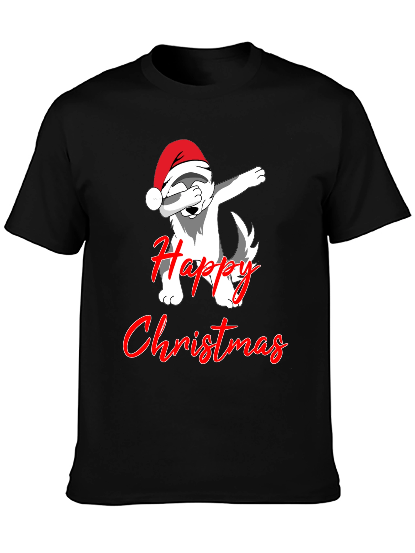 Christmas Dog Dabbing T-Shirt
