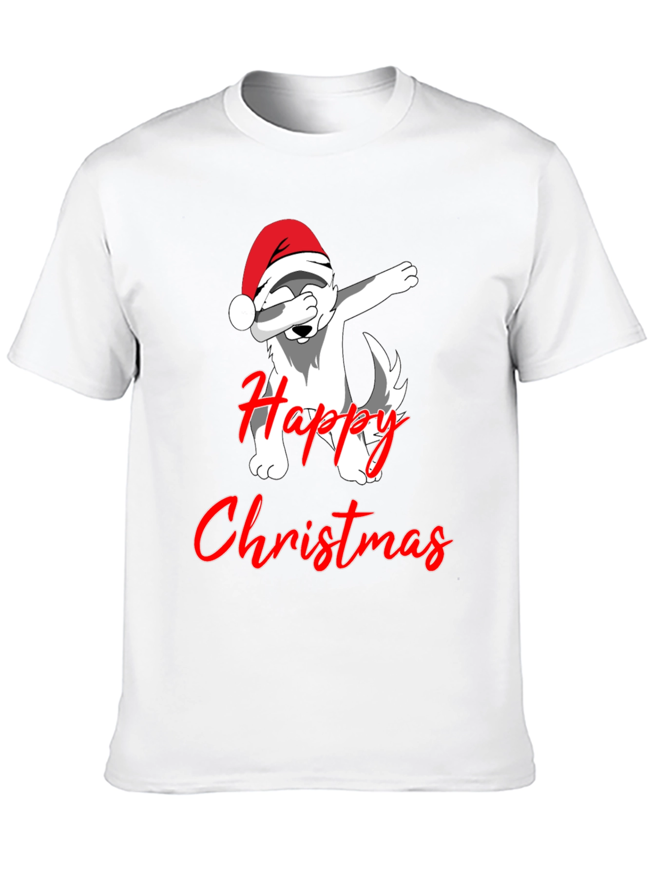 Christmas Dog Dabbing T-Shirt