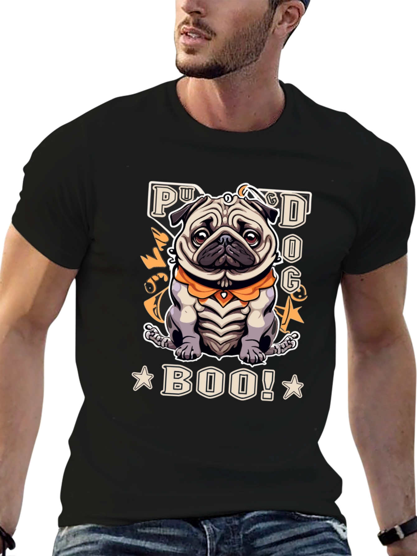 Pug Dog Boo! Graphic T-Shirt