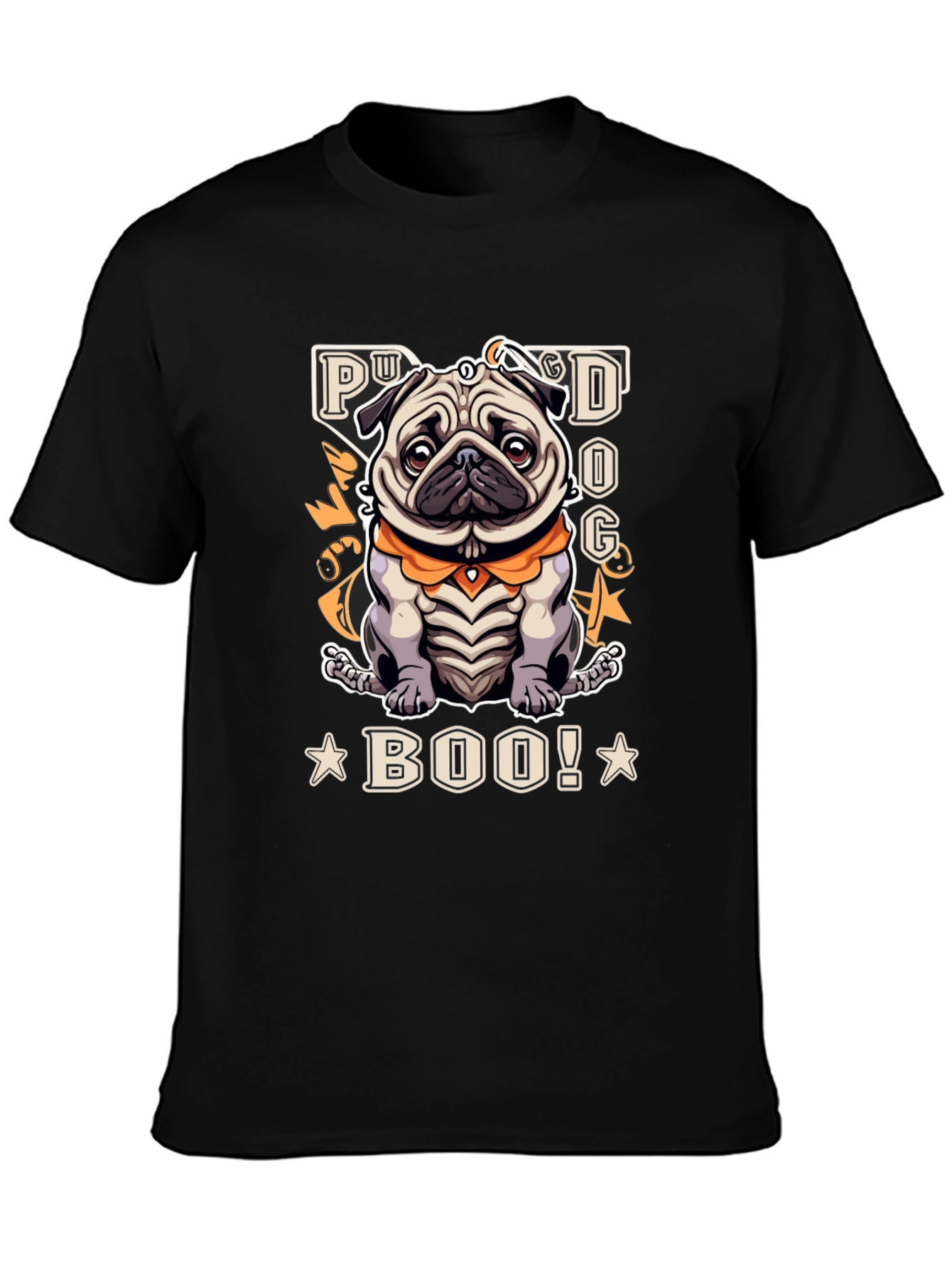 Pug Dog Boo! Graphic T-Shirt