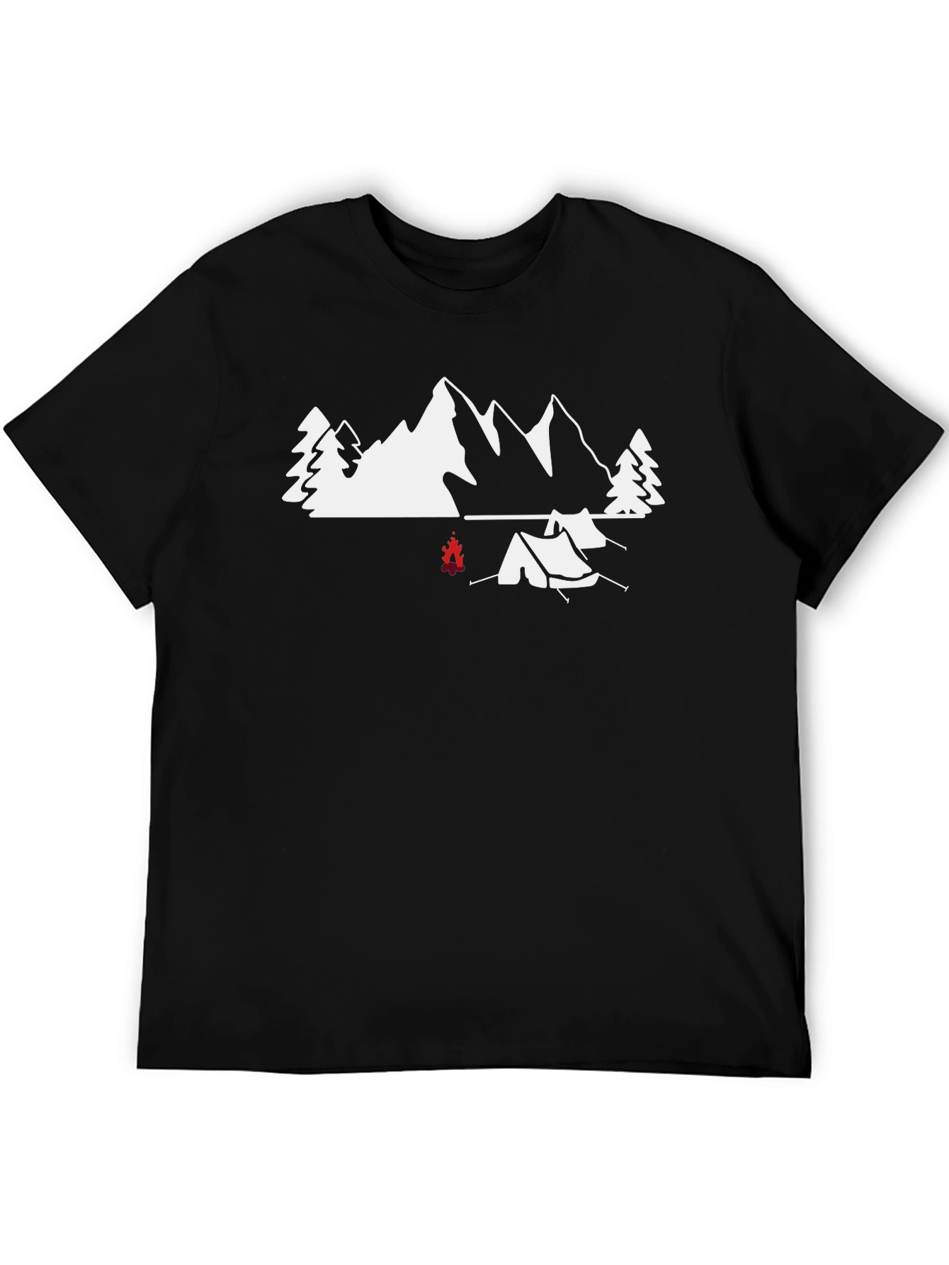 Camping Scene Graphic Tee - Adventure Awaits