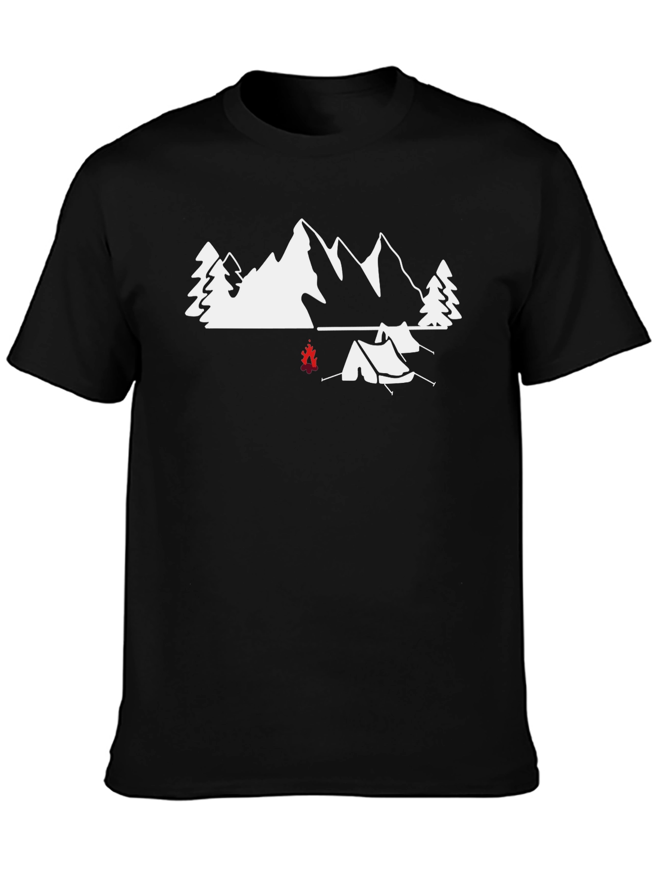 Camping Scene Graphic Tee - Adventure Awaits