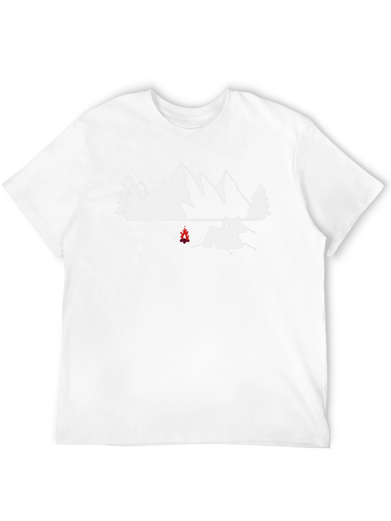 Camping Scene Graphic Tee - Adventure Awaits