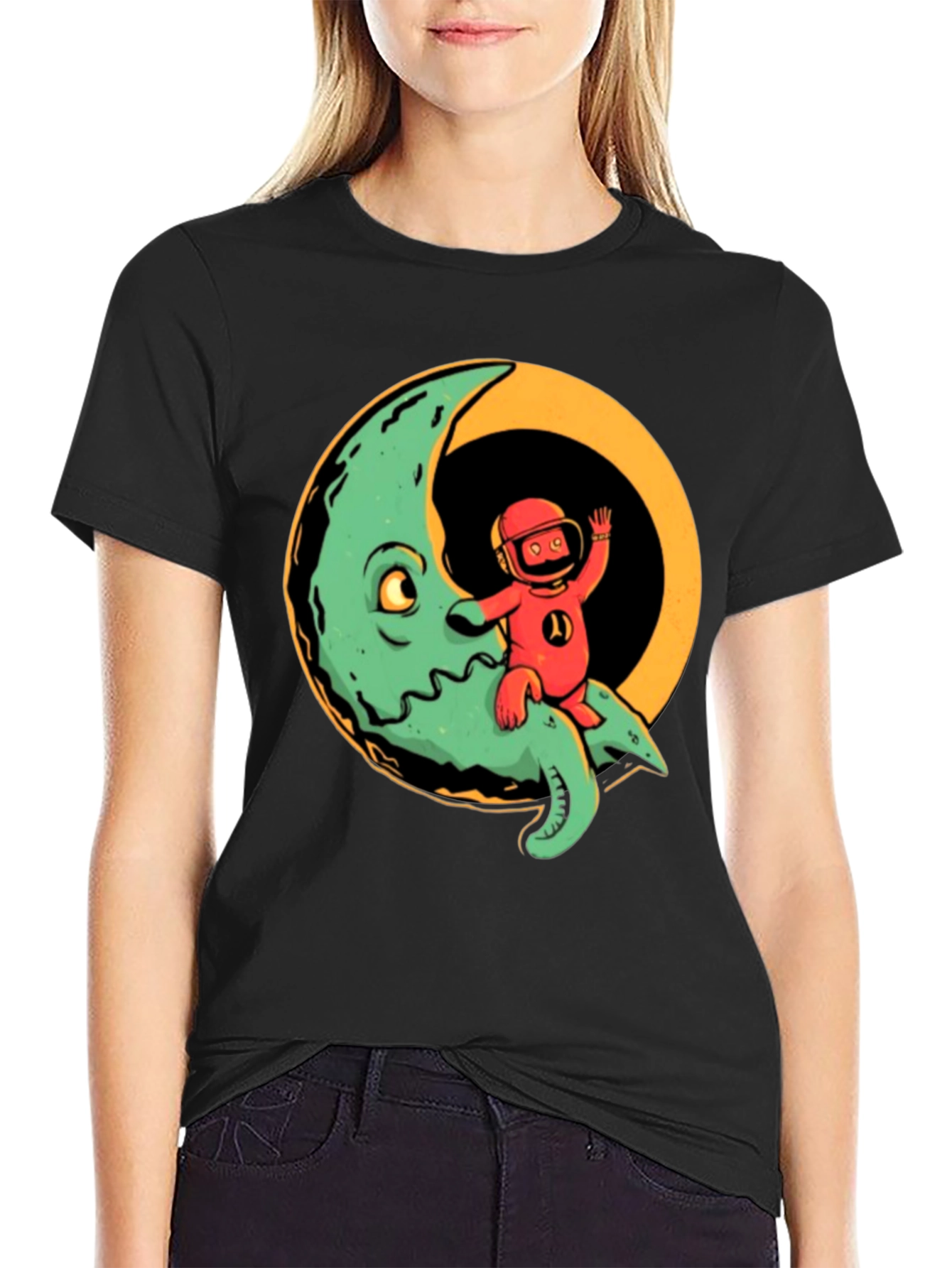 Retro Moon Rider Graphic Tee