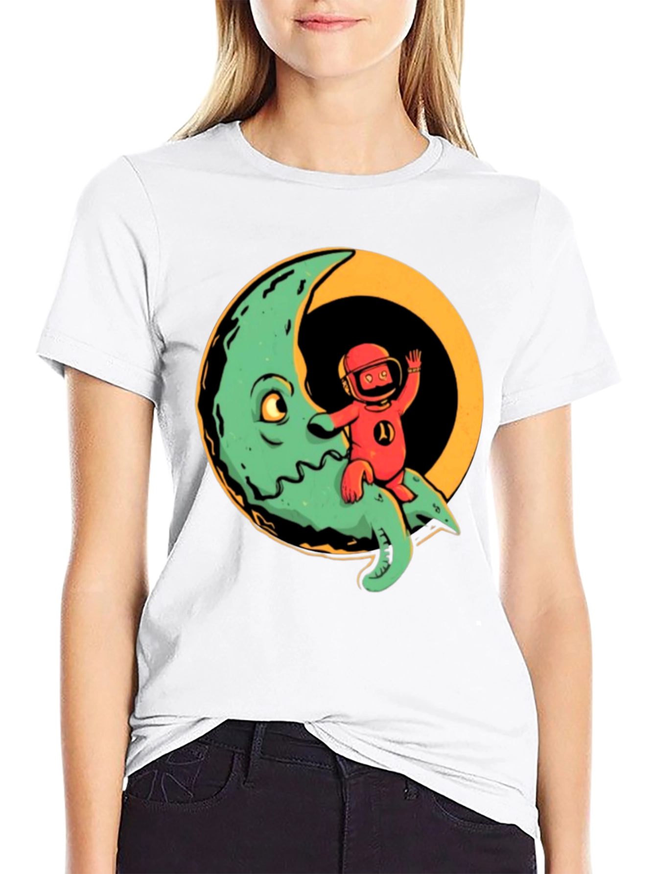 Retro Moon Rider Graphic Tee