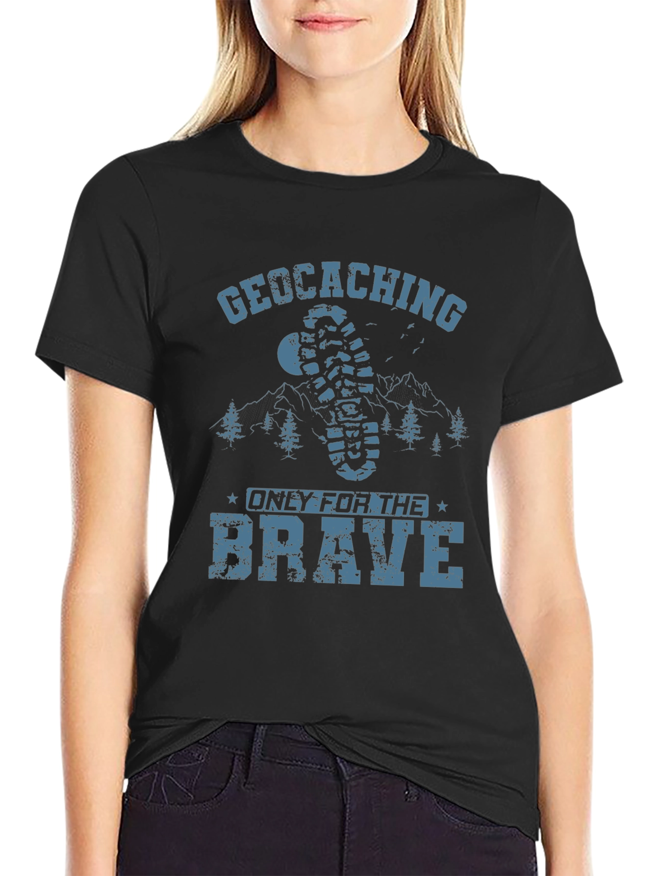 Geocaching Only for the Brave T-Shirt