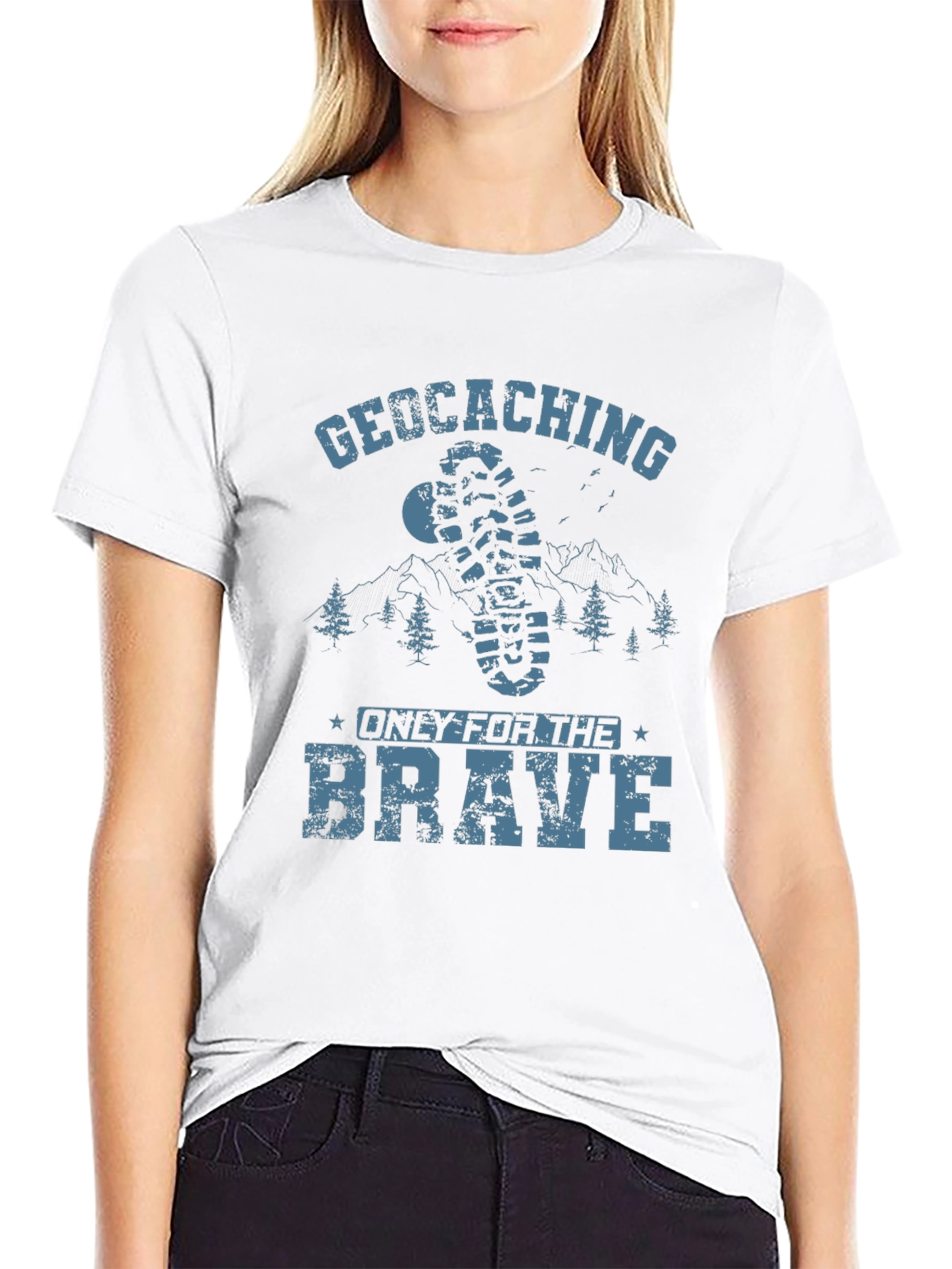 Geocaching Only for the Brave T-Shirt