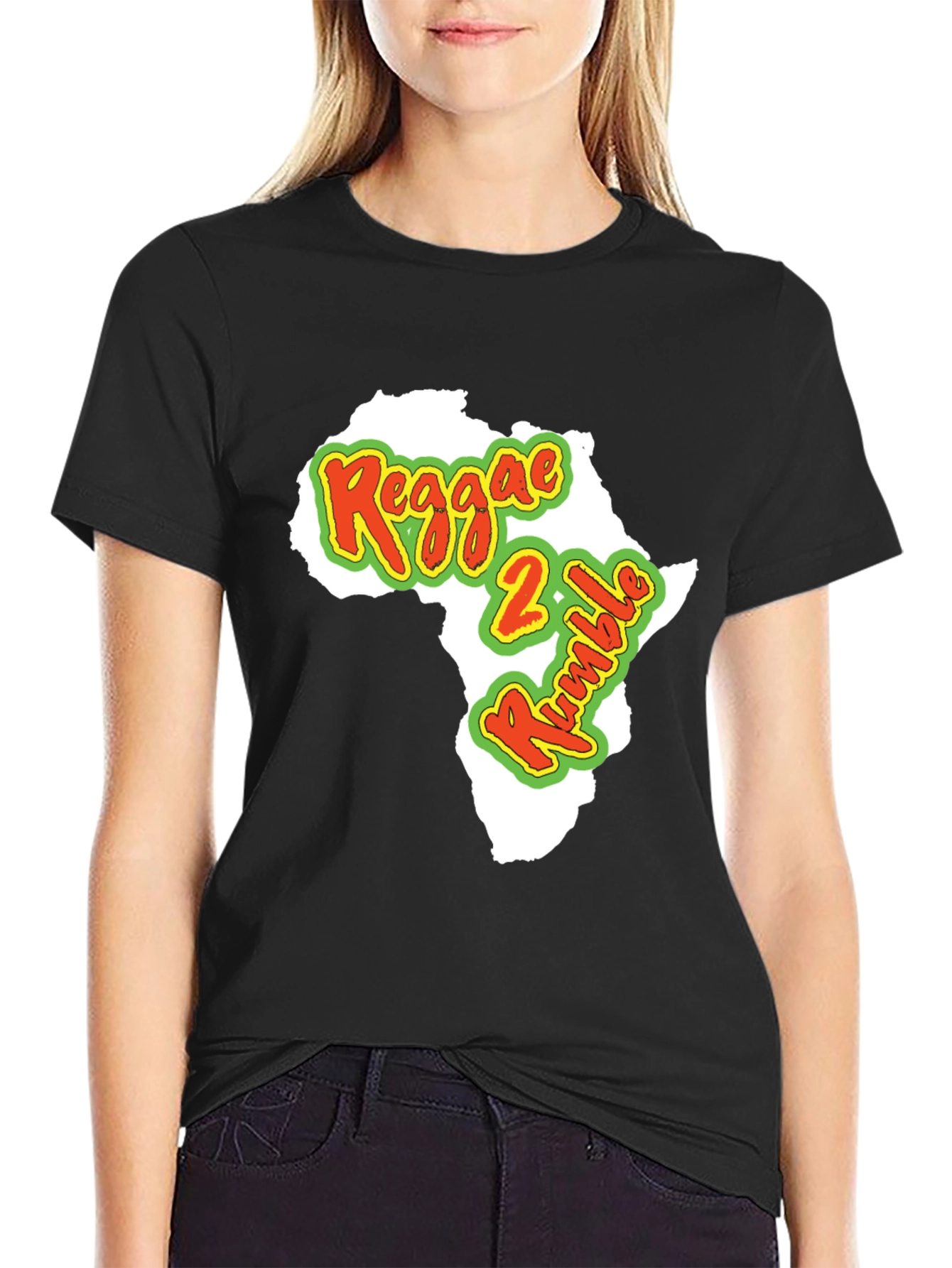 Reggae 2 Rumble Africa Map T-Shirt