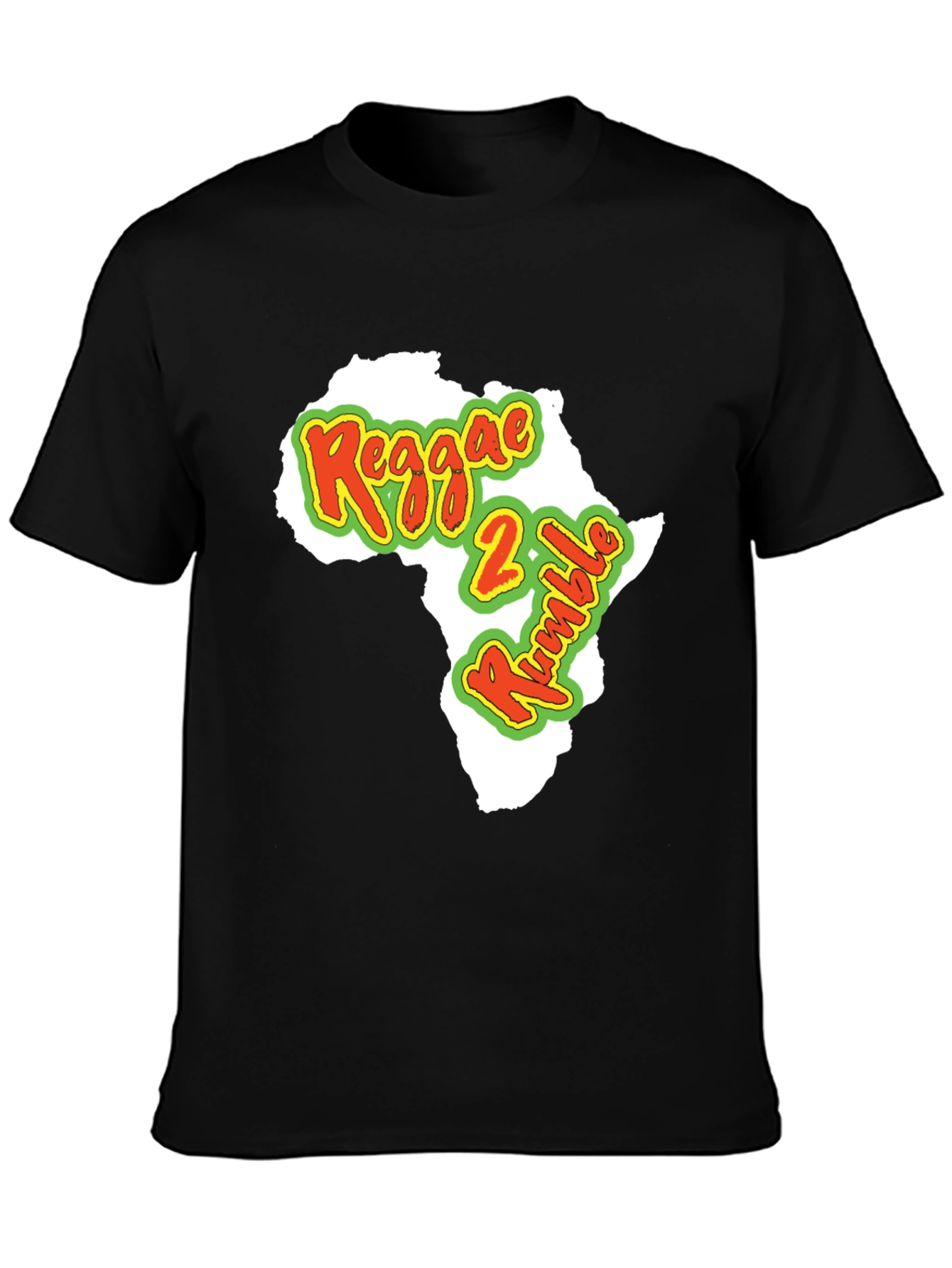 Reggae 2 Rumble Africa Map T-Shirt