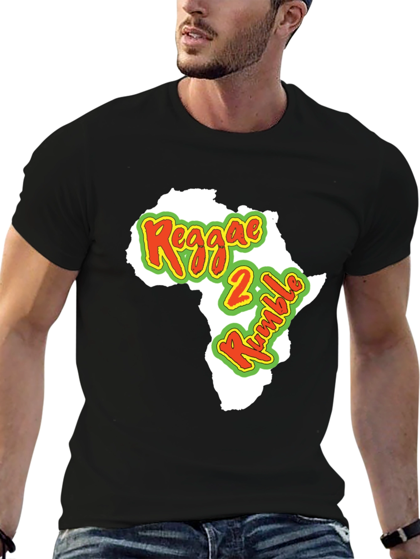 Reggae 2 Rumble Africa Map T-Shirt