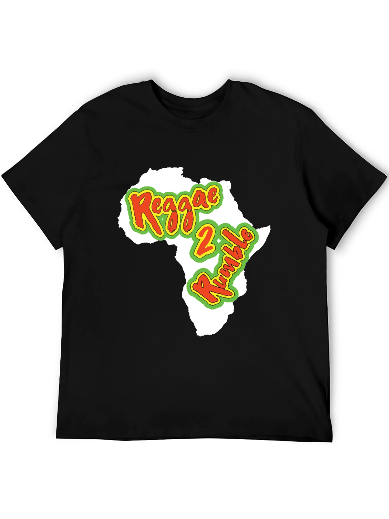 Reggae 2 Rumble Africa Map T-Shirt