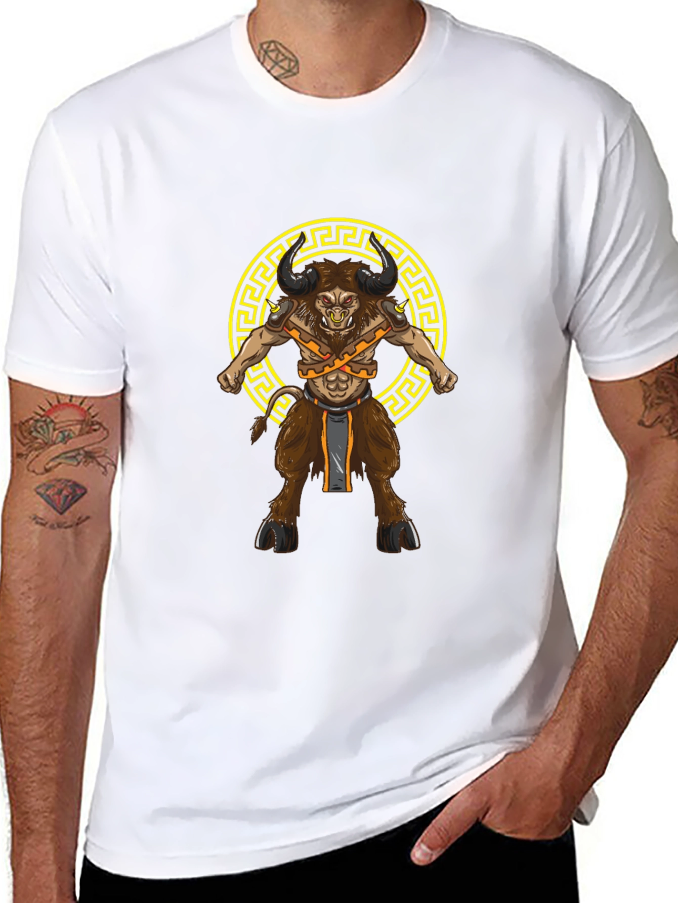 Minotaur Graphic T-Shirt - Mythical Creature Tee