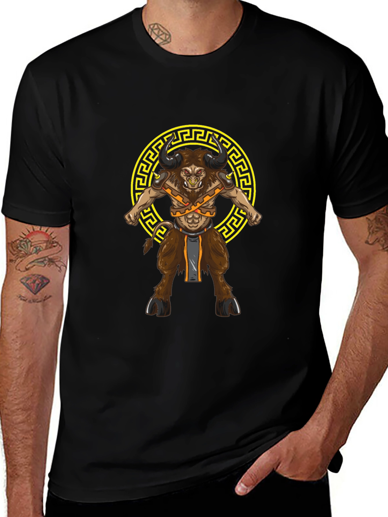 Minotaur Graphic T-Shirt - Mythical Creature Tee
