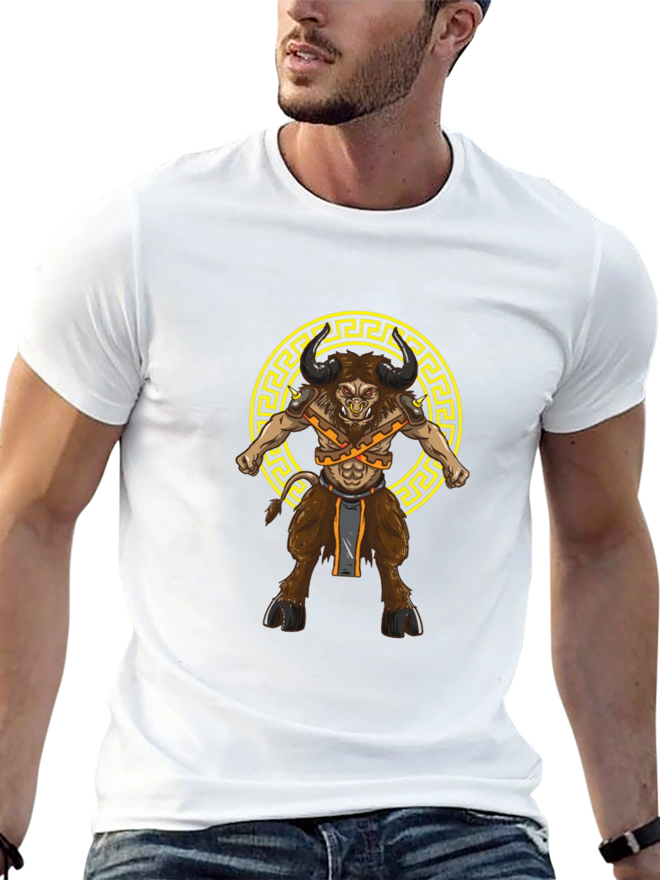 Minotaur Graphic T-Shirt - Mythical Creature Tee