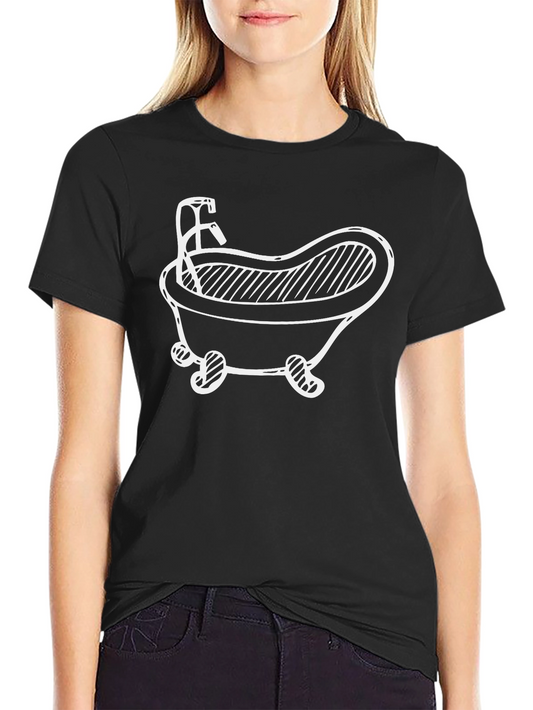 Funny Bathtub T-Shirt - Unique Graphic Tee for Bath Lovers