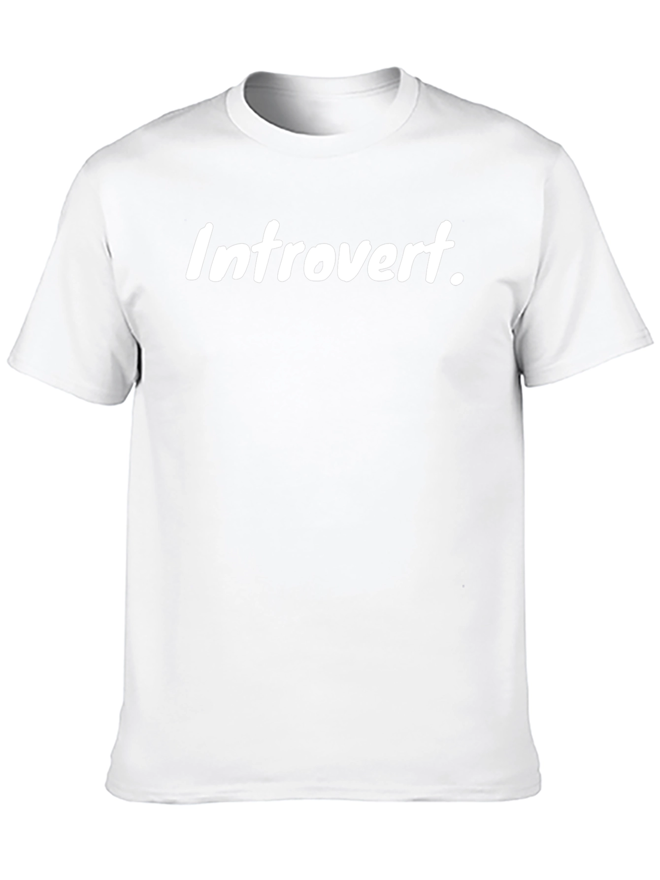 Introvert Graphic Tee - Black Cotton T-Shirt