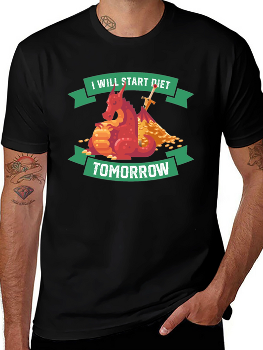 Funny Diet T-Shirt: I Will Start Diet Tomorrow