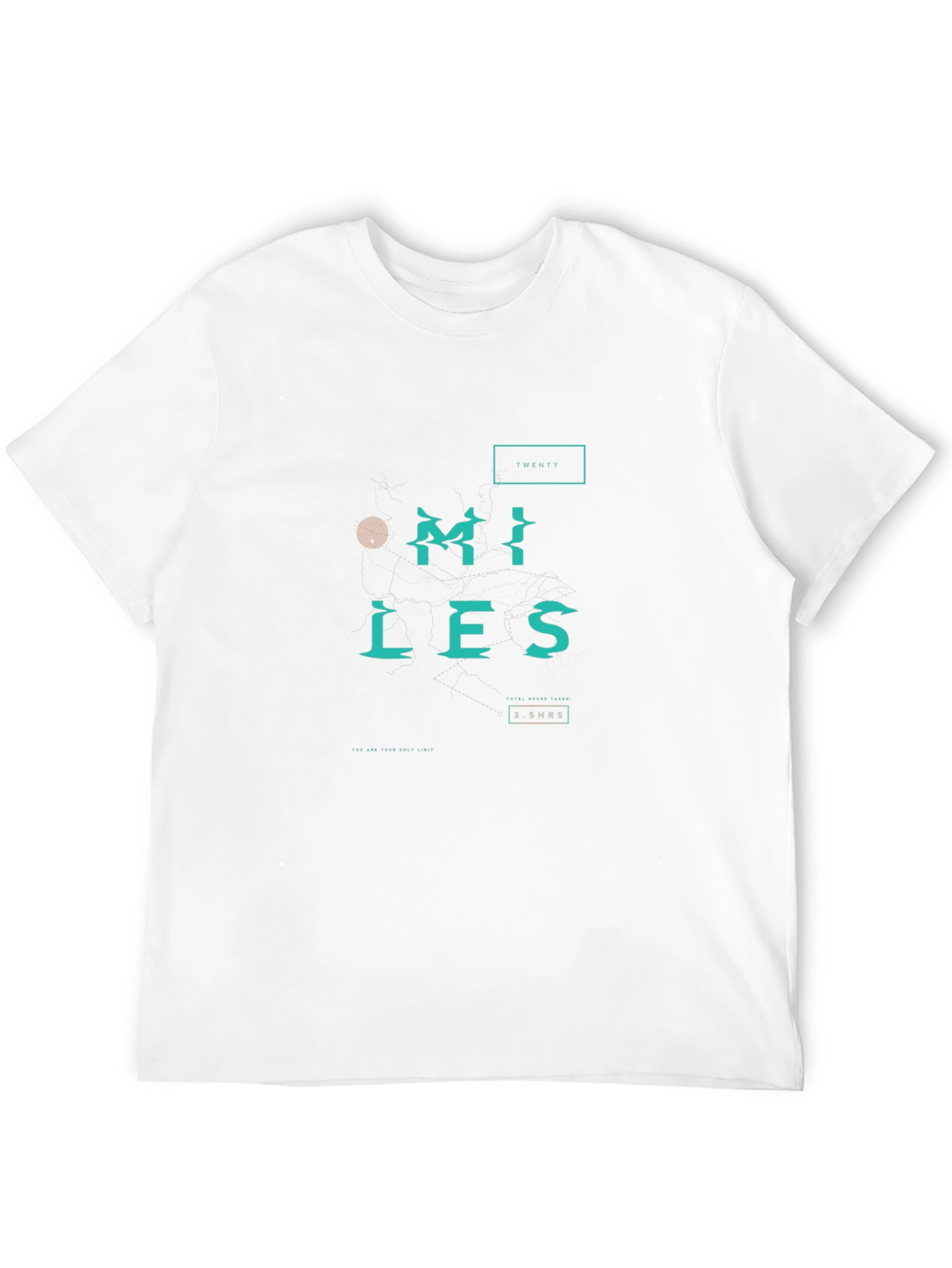 Twenty Miles Graphic Print Black T-Shirt