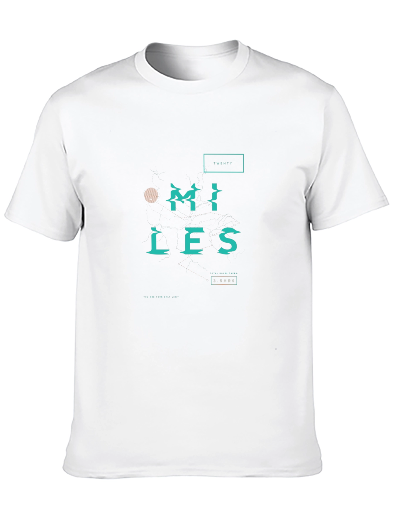 Twenty Miles Graphic Print Black T-Shirt
