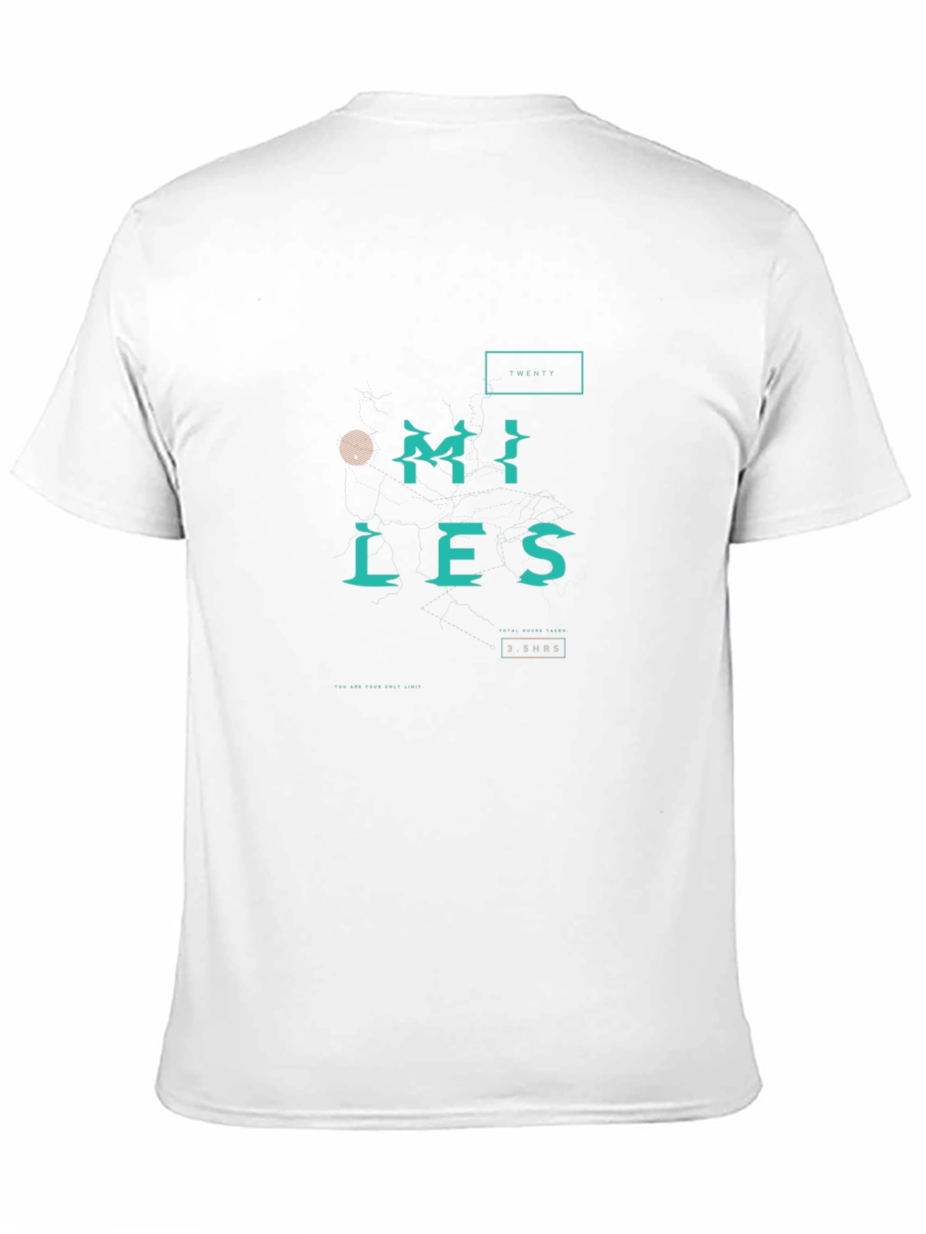 Twenty Miles Graphic Print Black T-Shirt