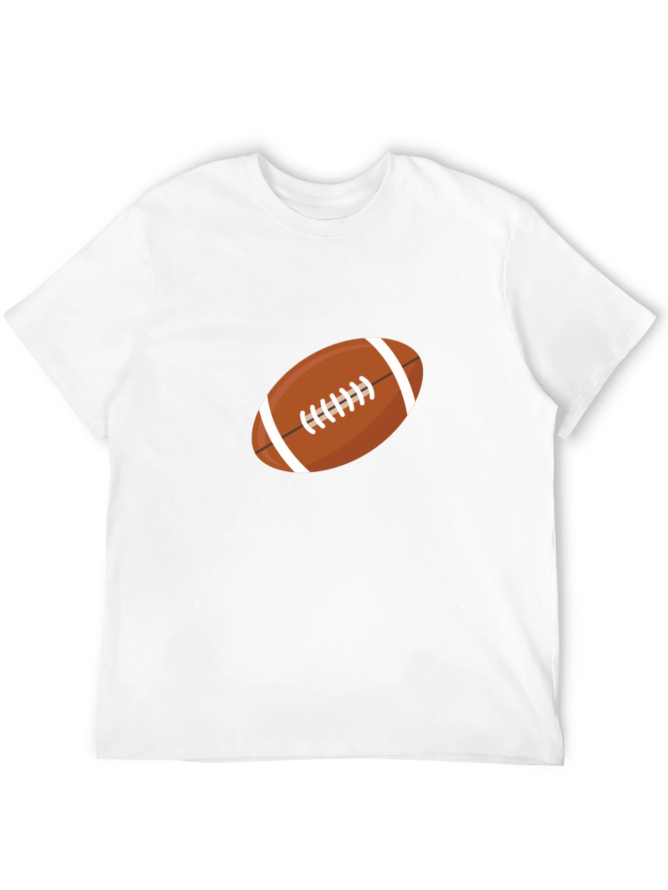 Football Graphic Print Black T-Shirt