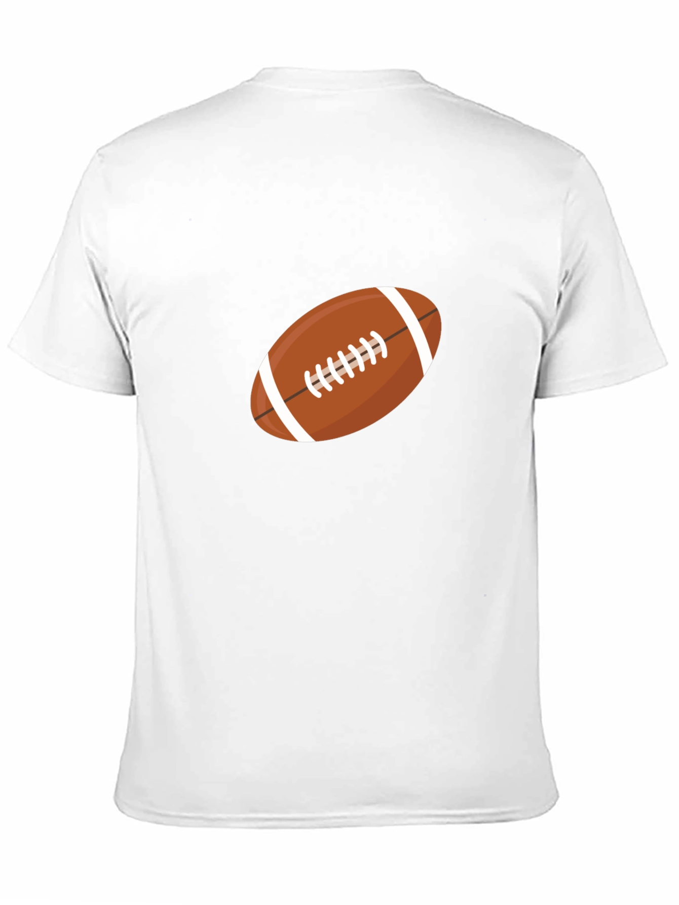 Football Graphic Print Black T-Shirt