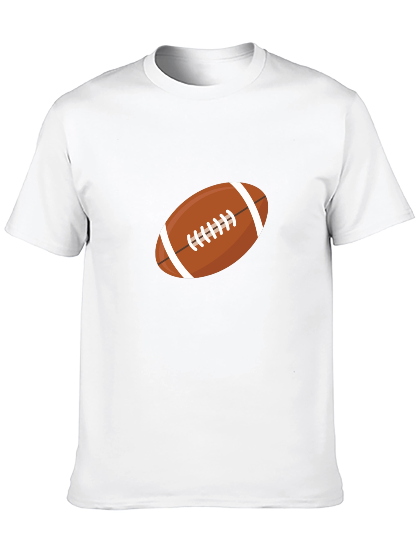 Football Graphic Print Black T-Shirt