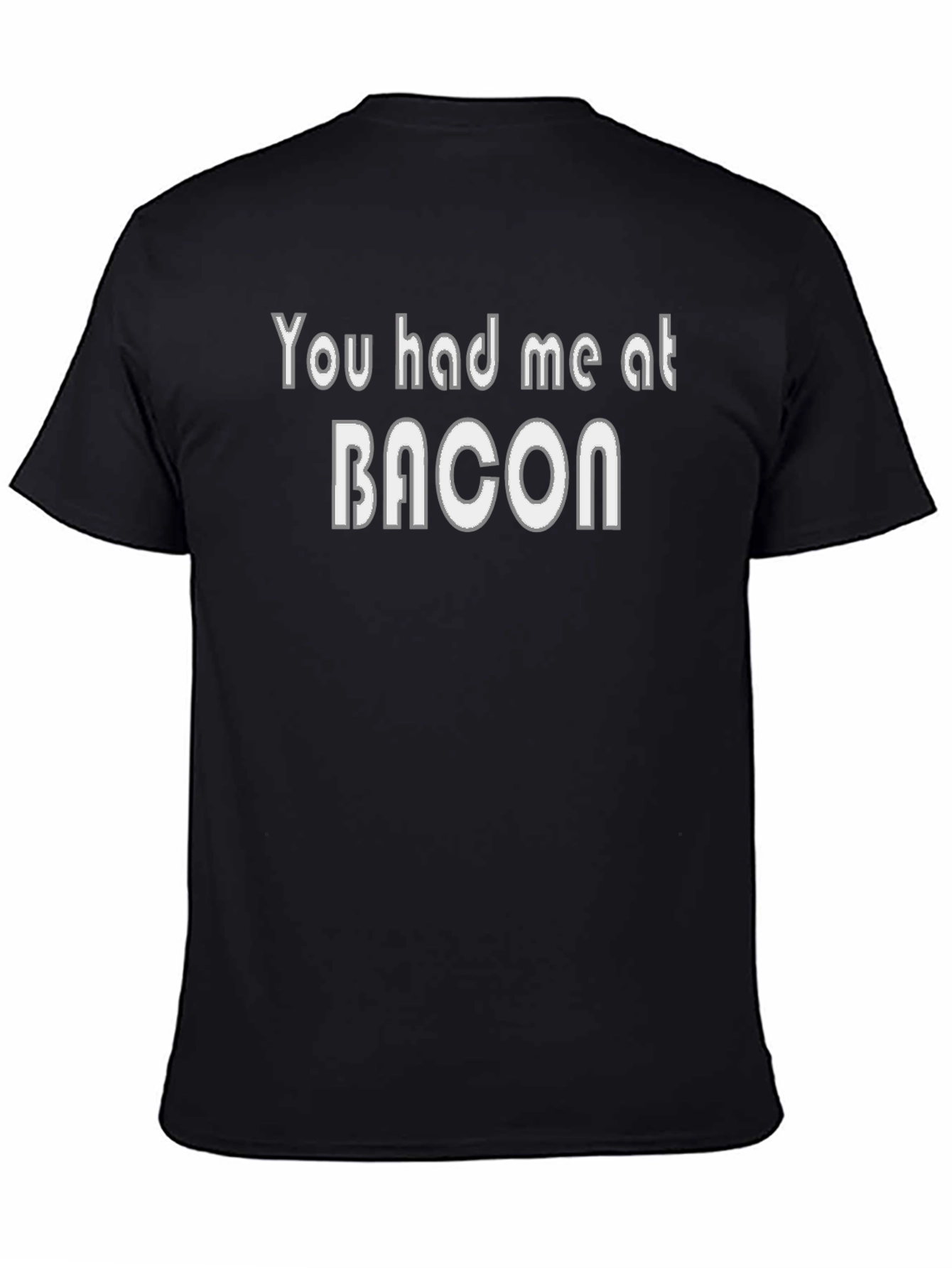 Bacon Lovers Black Graphic T-Shirt