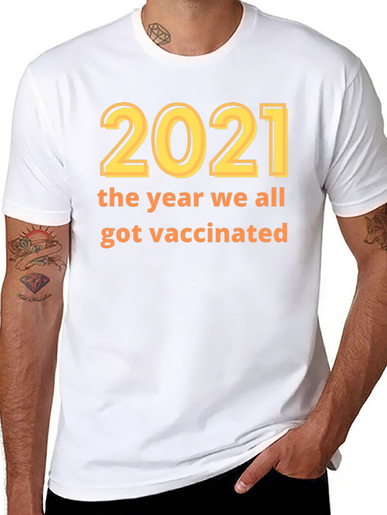 2021 Vaccination T-Shirt - Year We Got Vaccinated