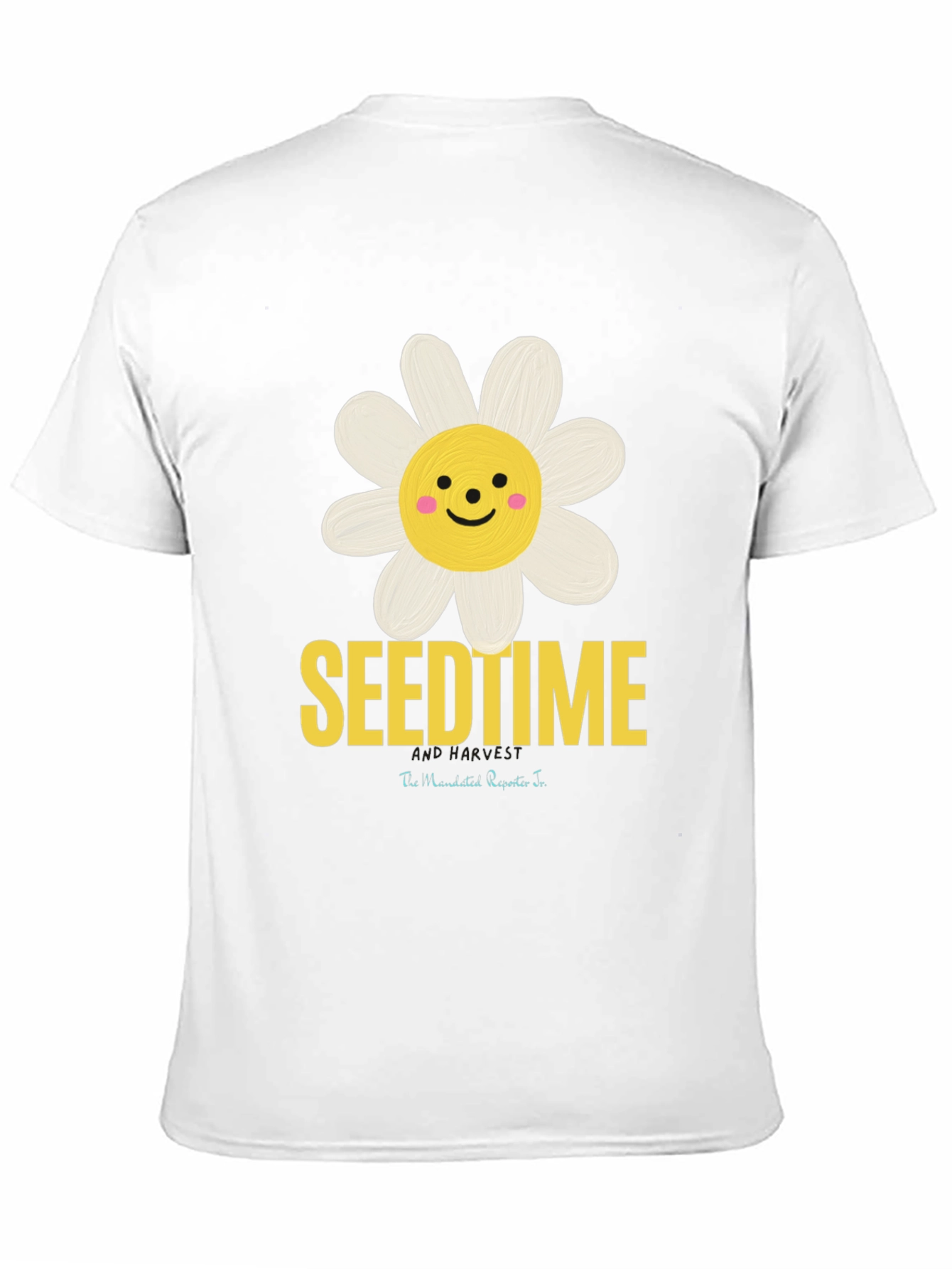SeendTime Daisy Graphic T-Shirt Black Cotton Blend