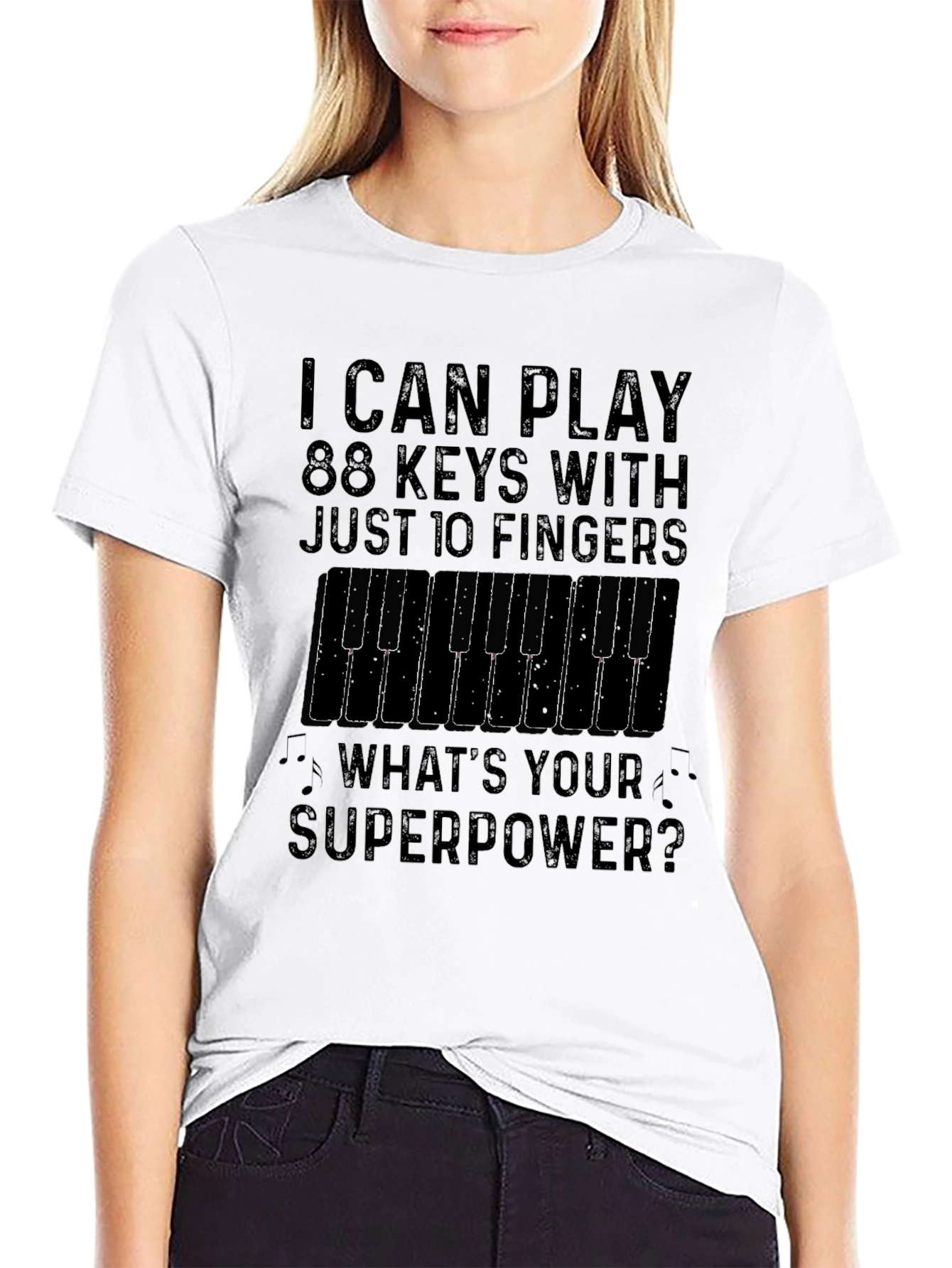Piano Superpower T-Shirt - Musician Gift