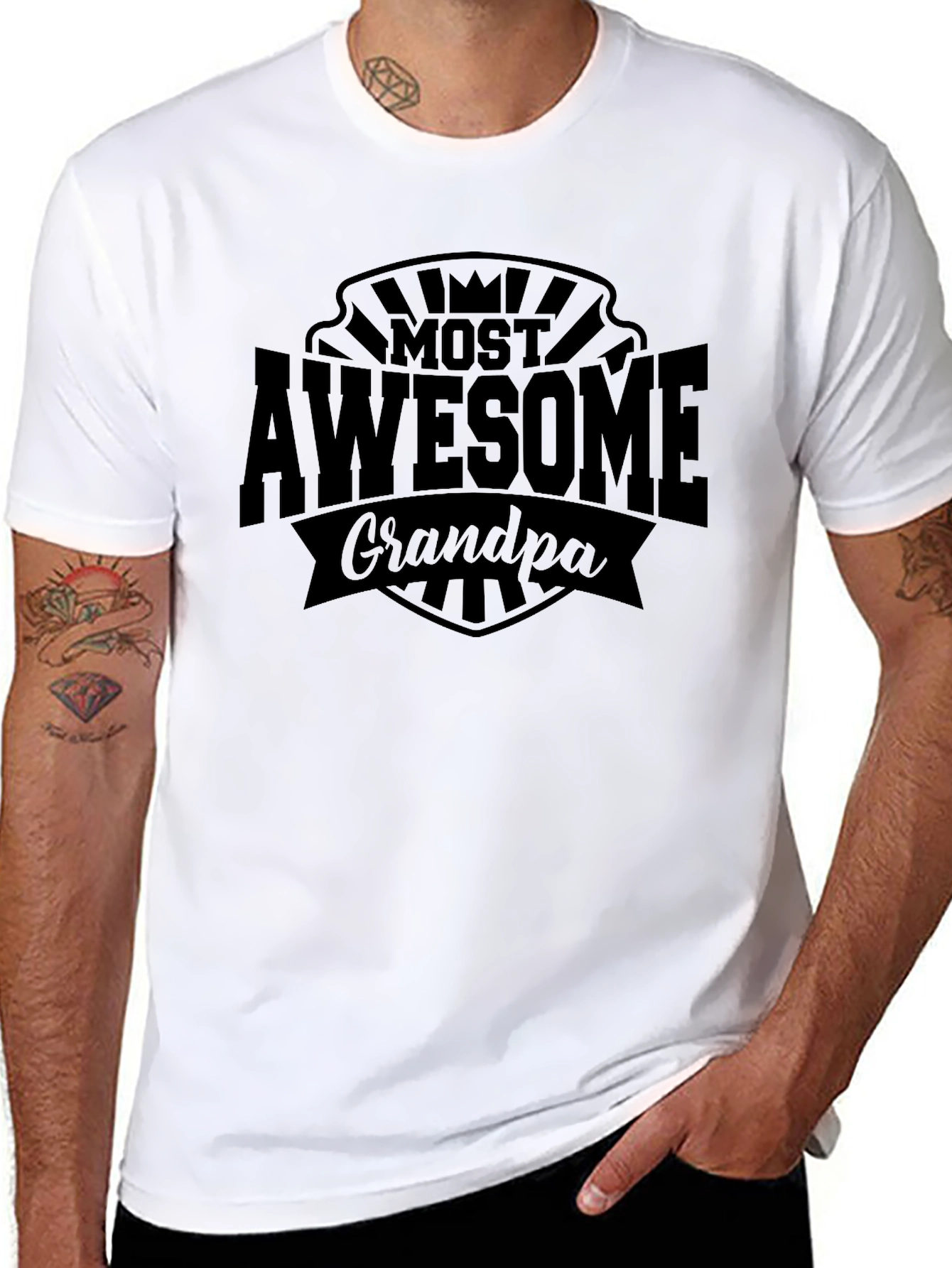 Most Awesome Grandpa T-Shirt - Perfect Gift