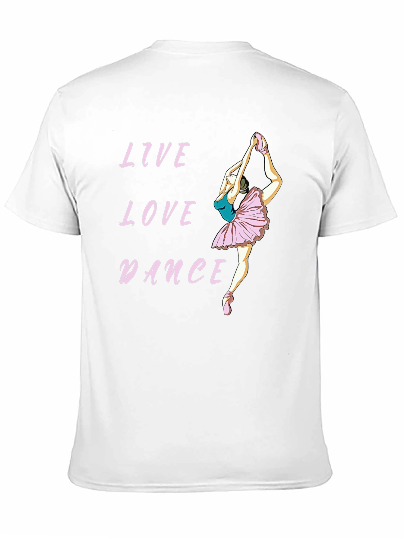 Live Love Dance Ballet T-Shirt - Black Cotton Tee