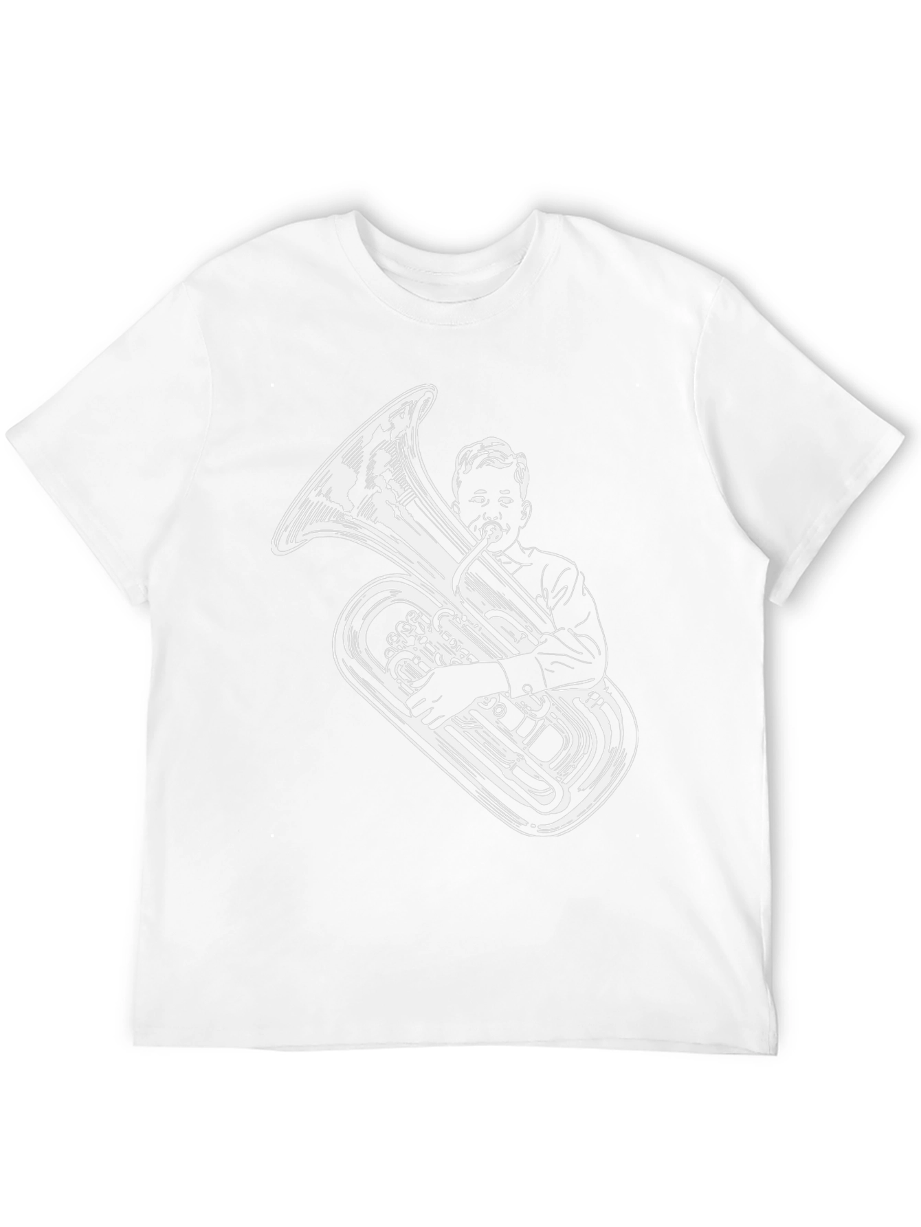 Mans Tuba Player Graphic Tee