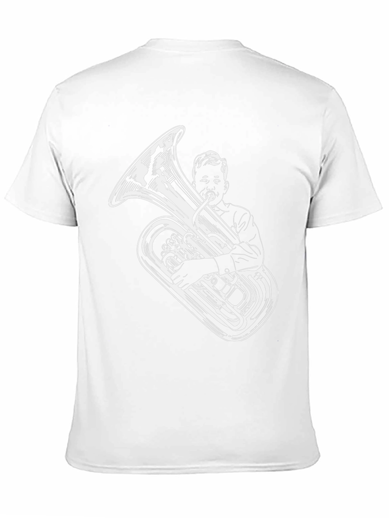 Mans Tuba Player Graphic Tee