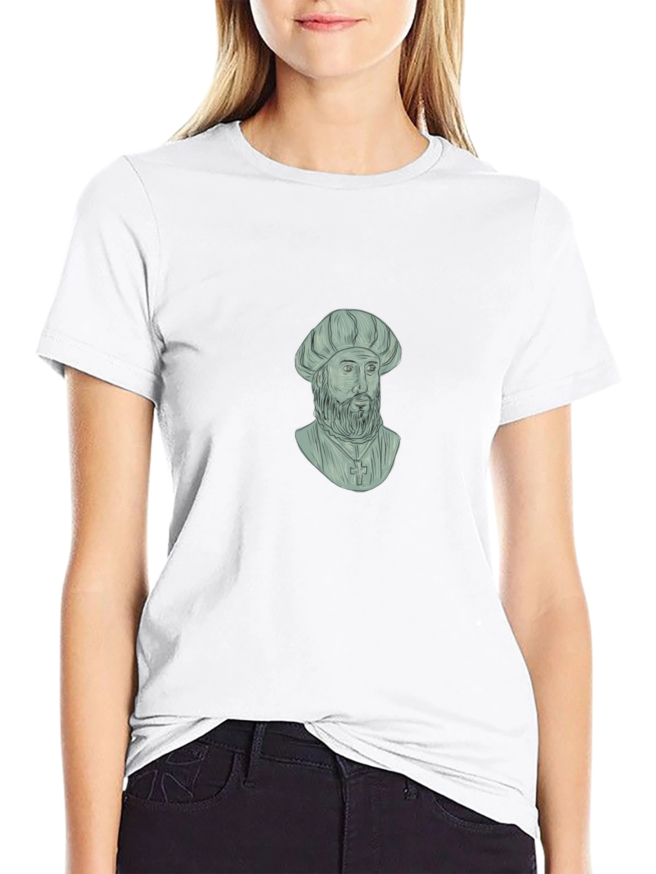 Renaissance Portrait Tee - Classic Style