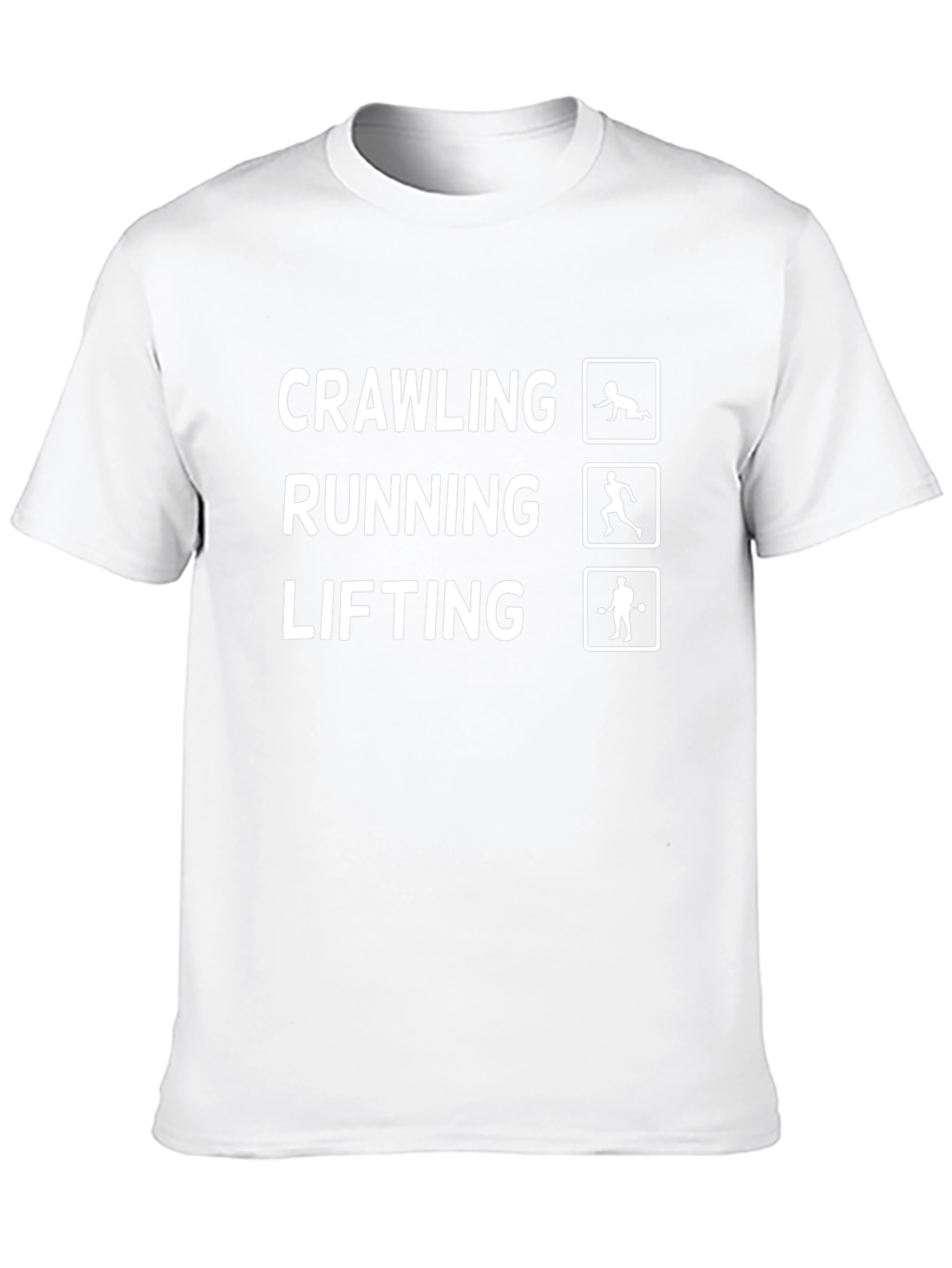 Crawling Running Lifting Funny T-Shirt