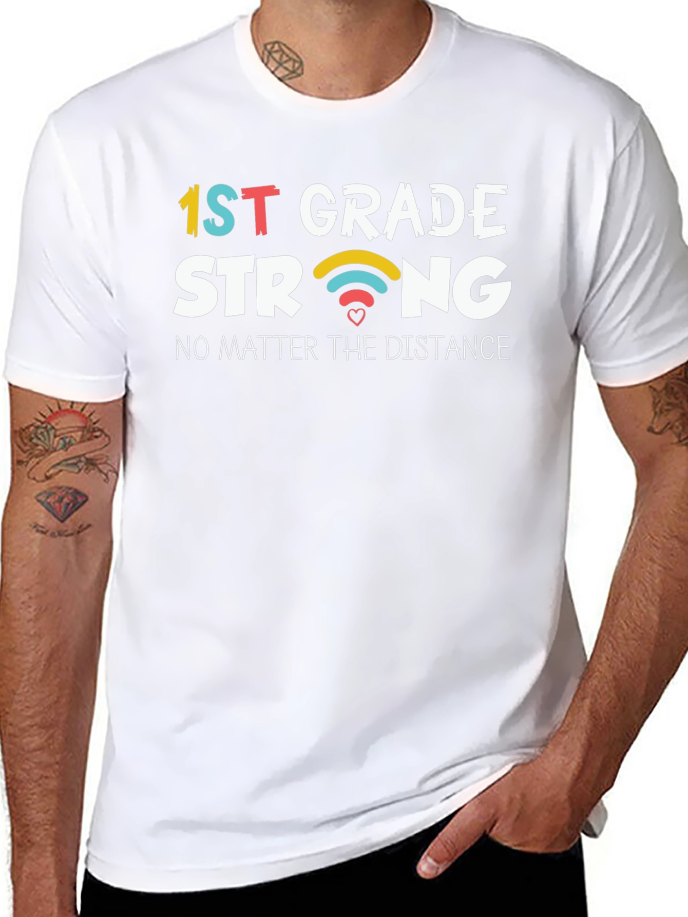 1st Grade Strong T-Shirt - No Matter the Distance