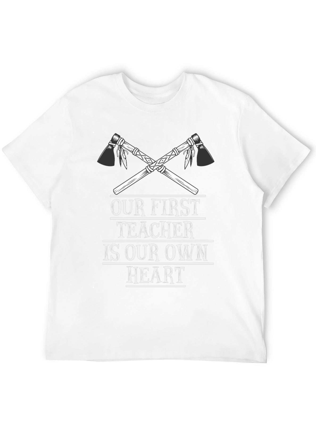 Our First Teacher Heart T-Shirt - Black