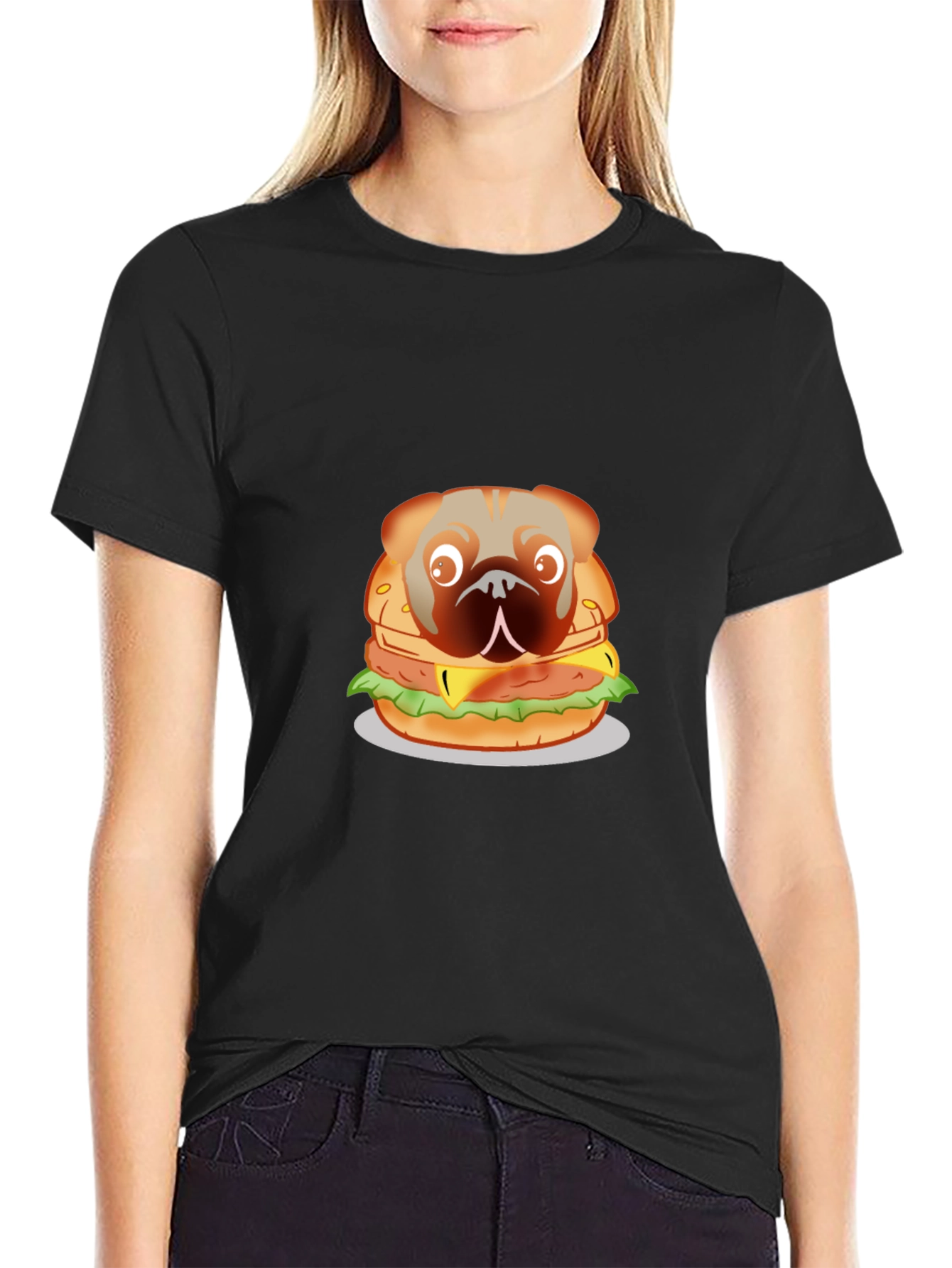 Burger Dog Graphic T-Shirt