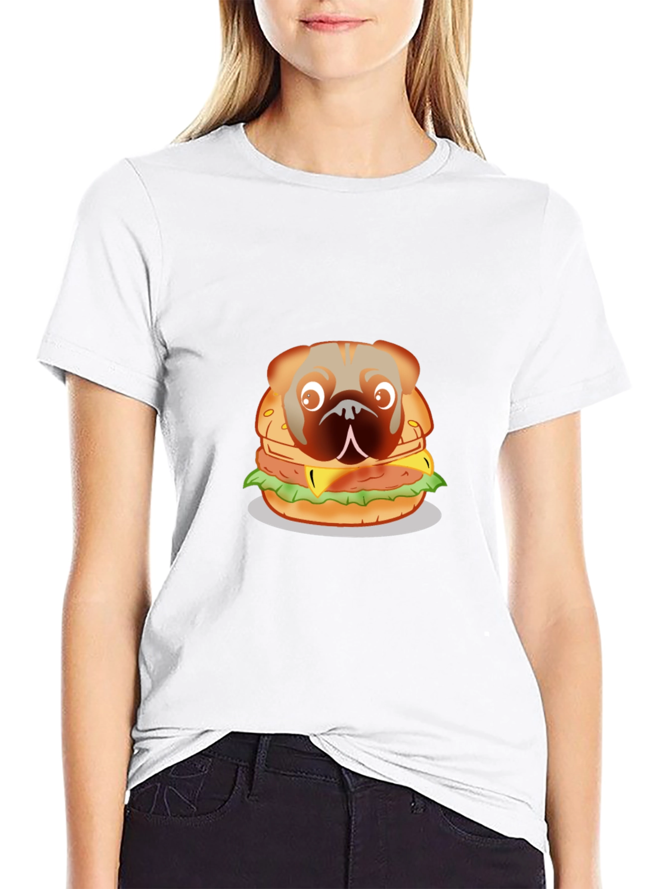 Burger Dog Graphic T-Shirt