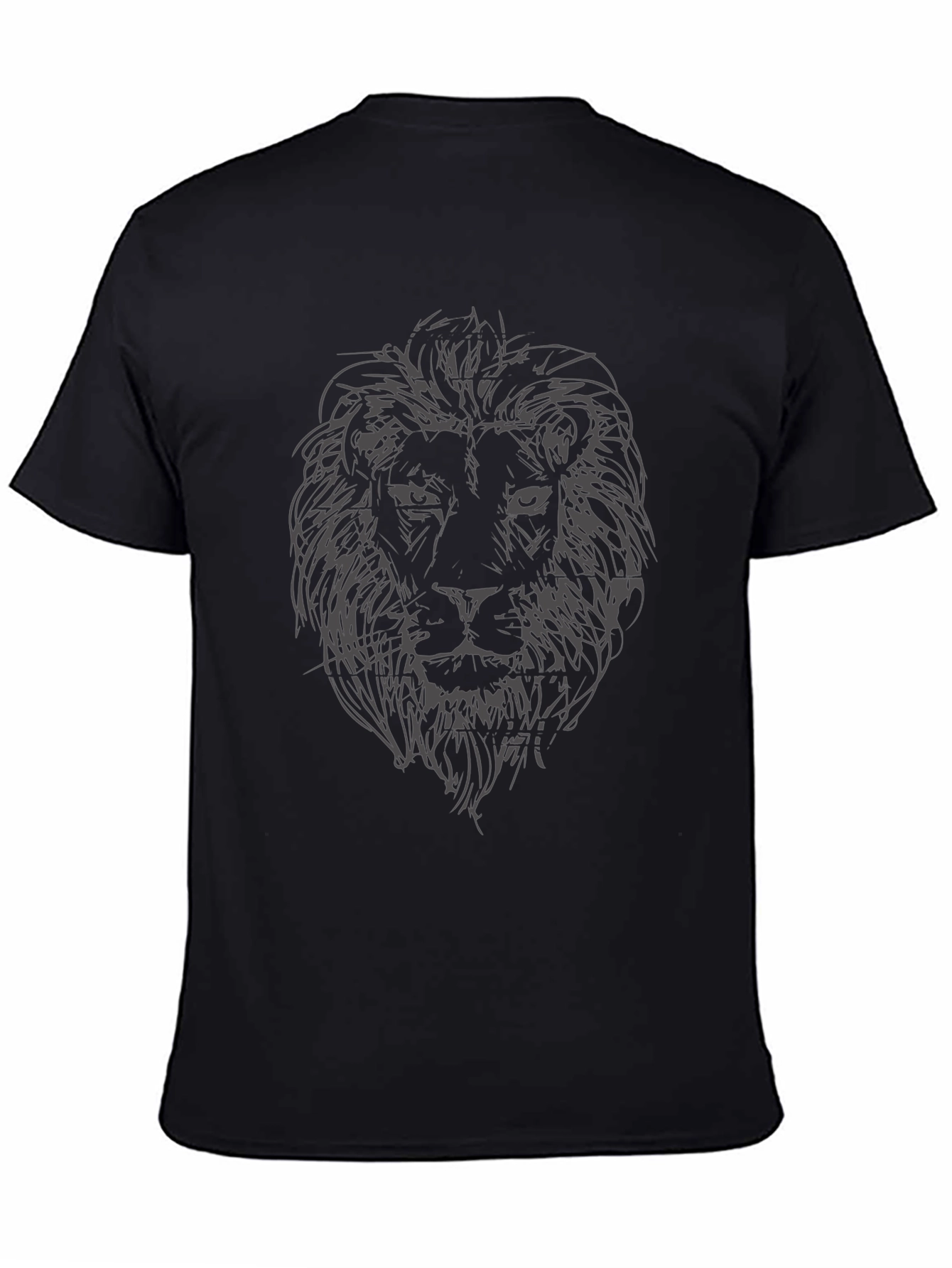Lion Graphic Tee - Mens Black T-Shirt