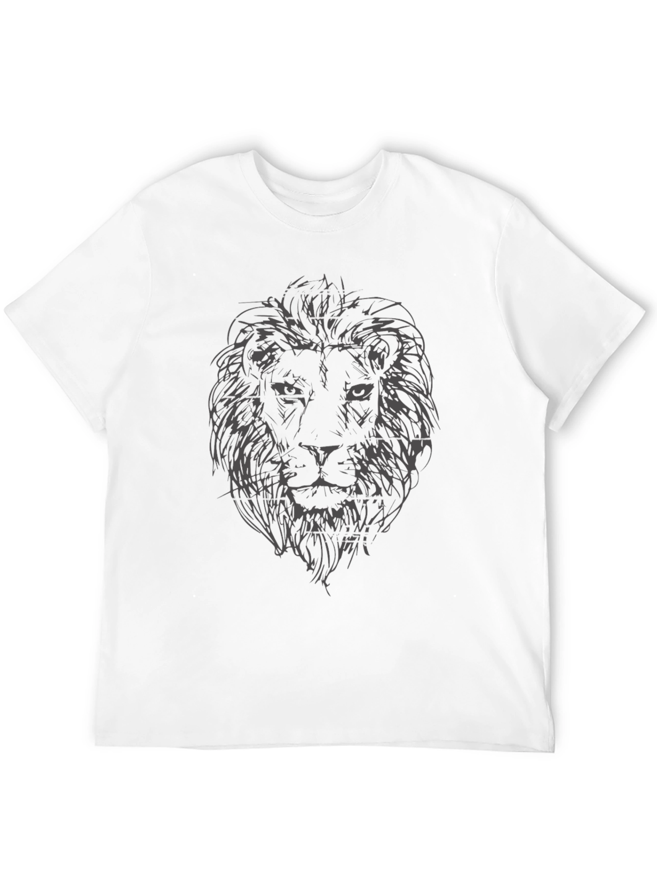 Lion Graphic Tee - Mens Black T-Shirt