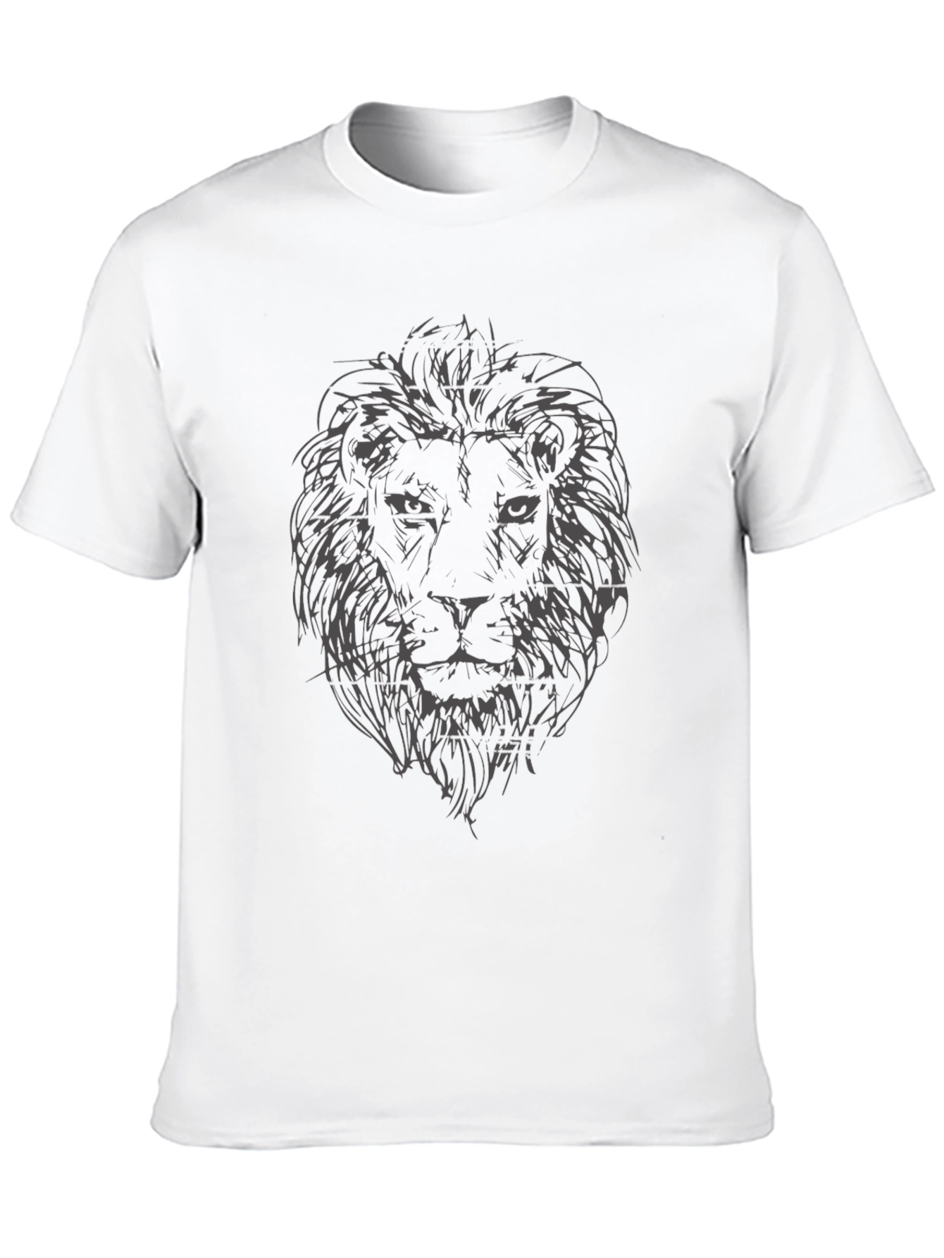 Lion Graphic Tee - Mens Black T-Shirt